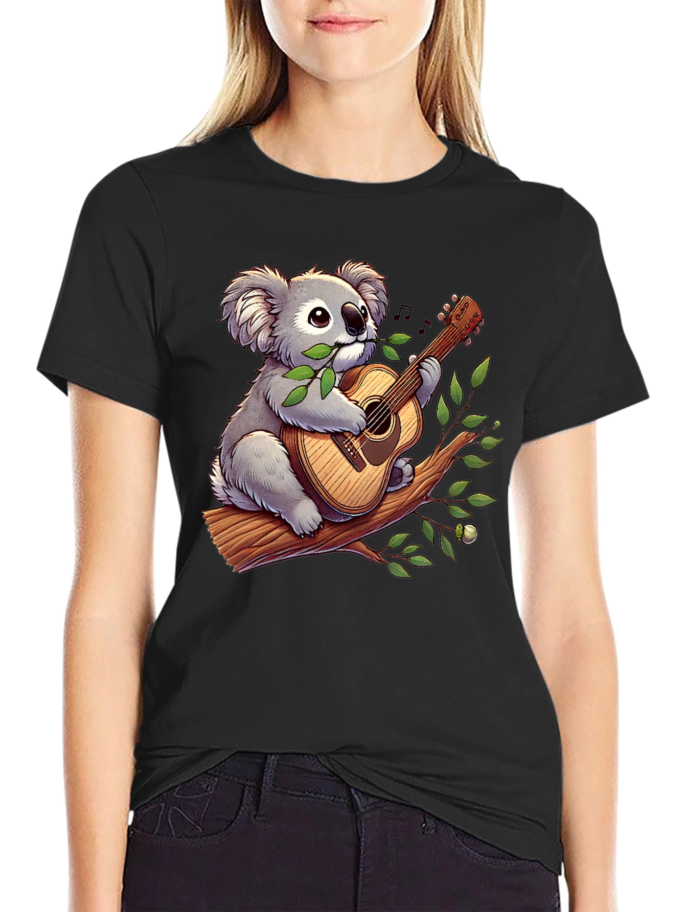 Koala Guitar Player Graphic T-Shirt