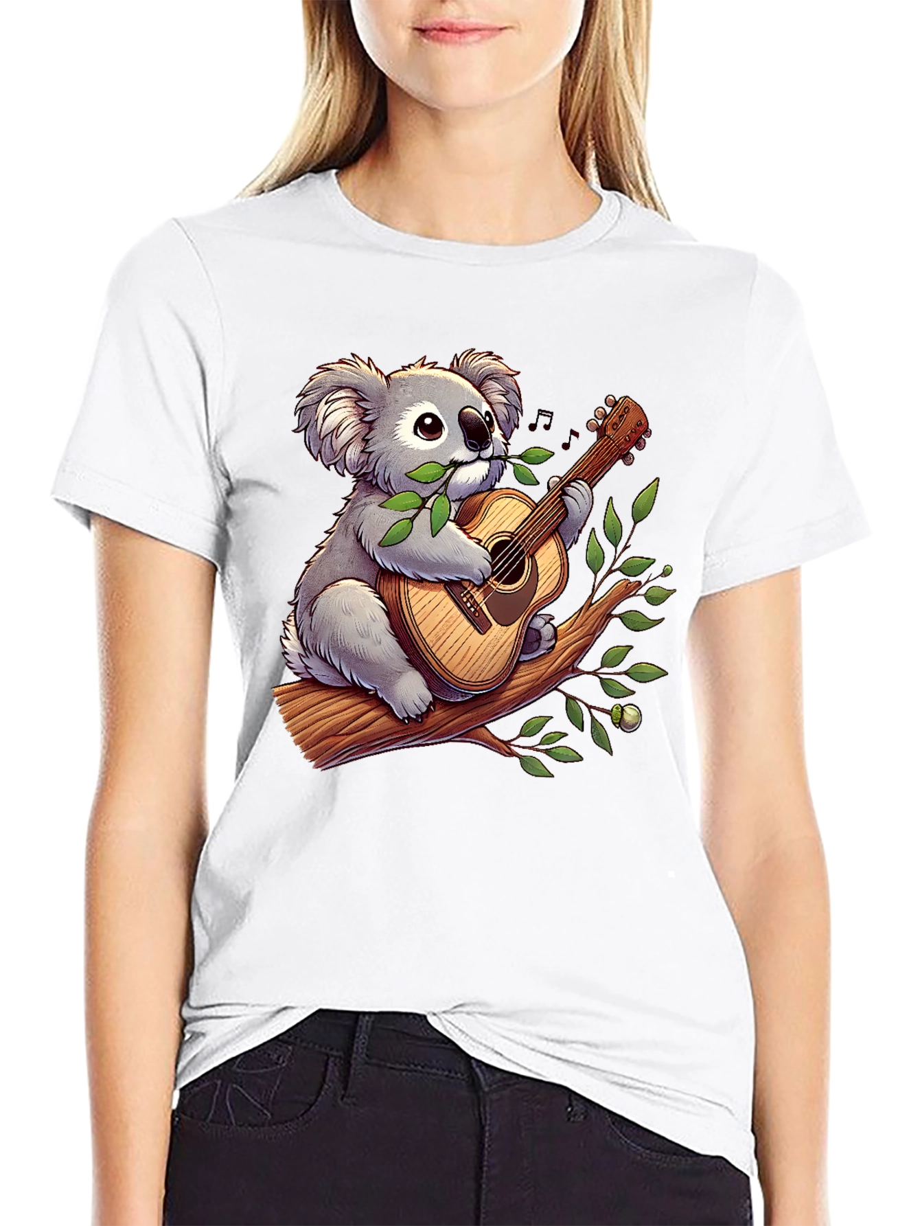 Koala Guitar Player Graphic T-Shirt
