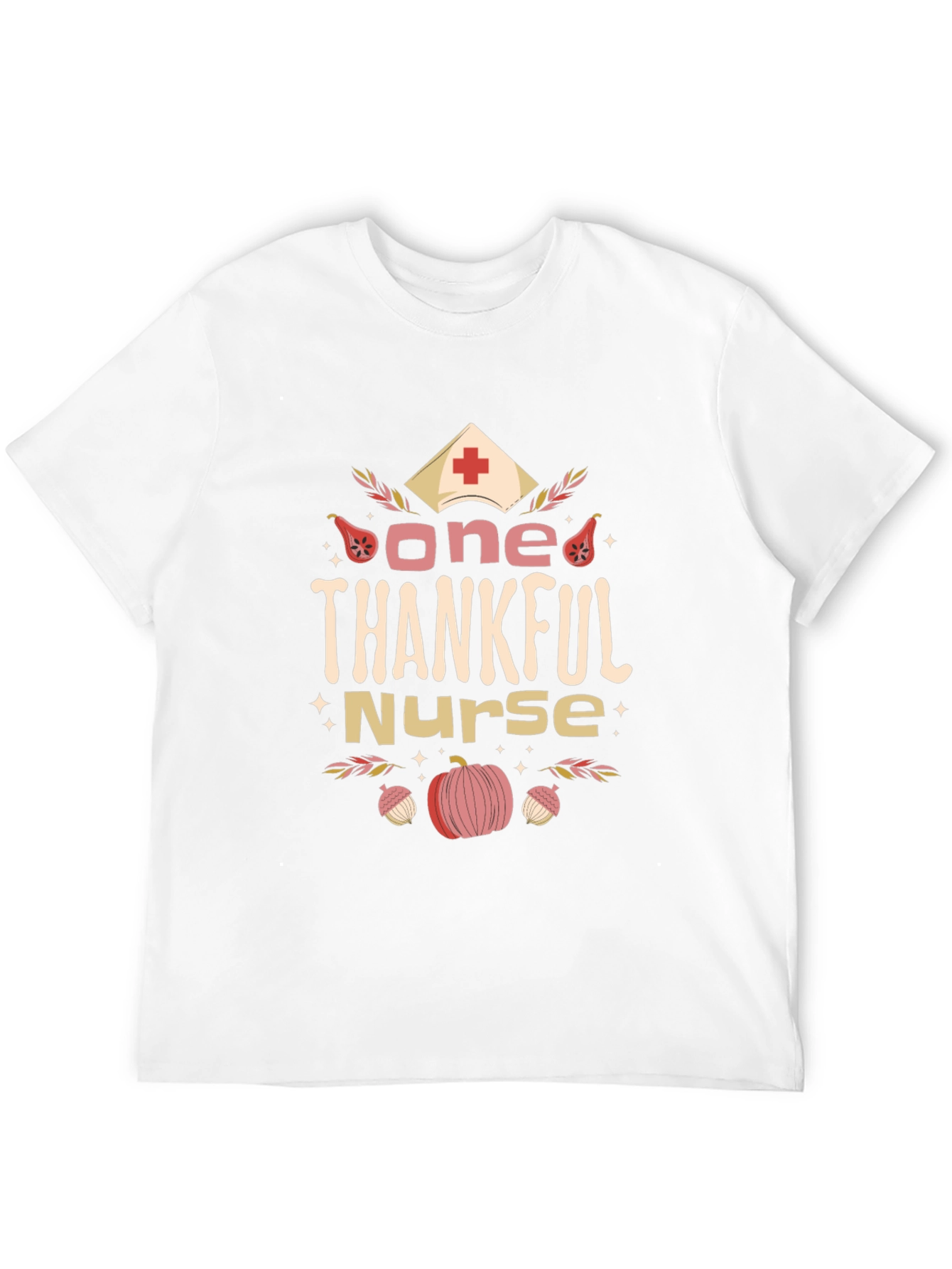 One Thankful Nurse T-Shirt Autumn Thanksgiving Top