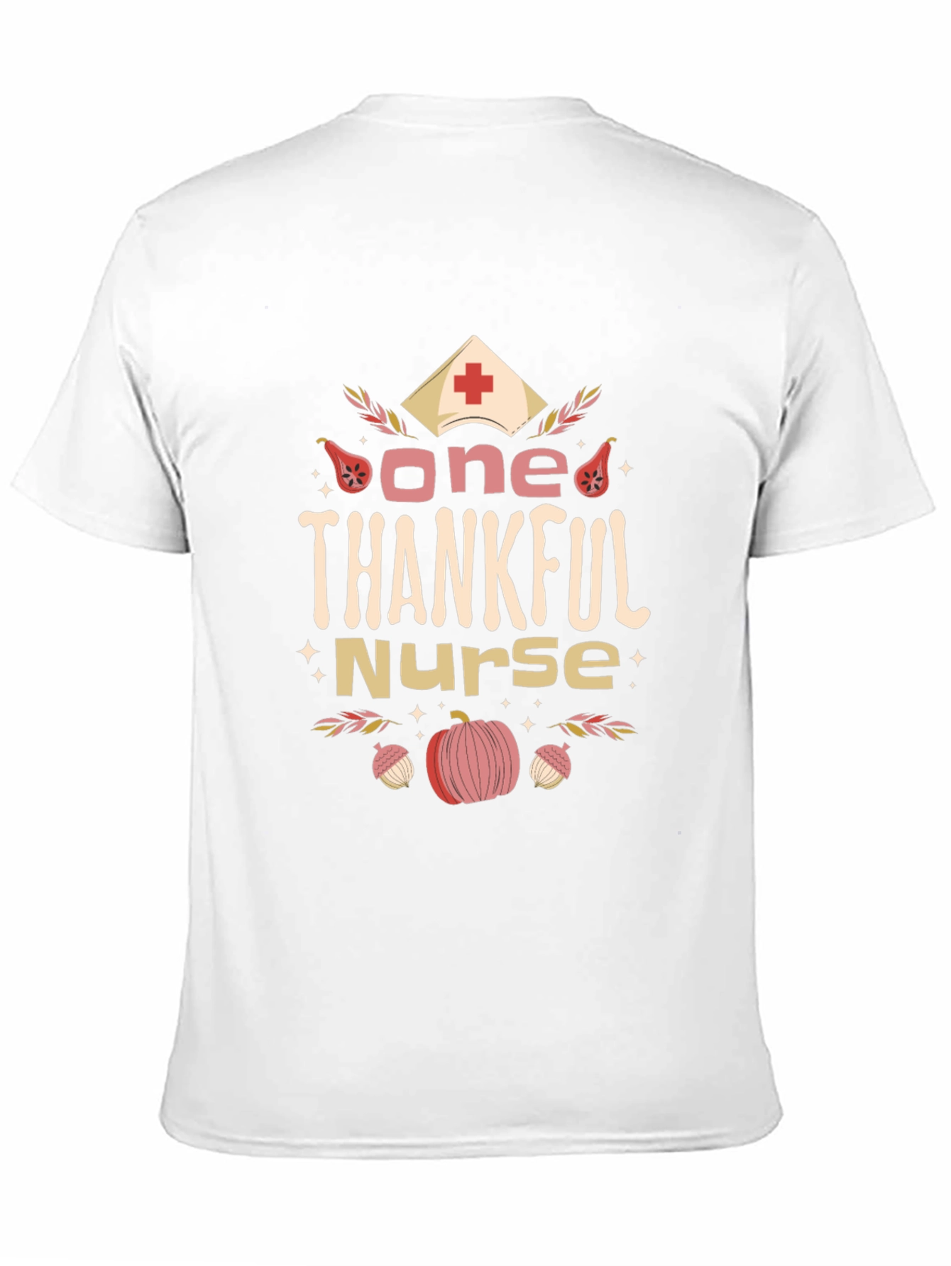 One Thankful Nurse T-Shirt Autumn Thanksgiving Top