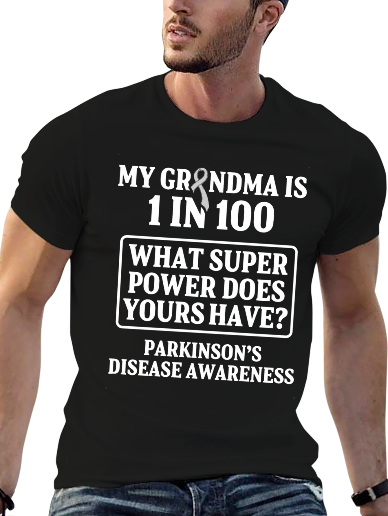 Parkinsons Awareness T-Shirt: My Grandma Is 1 in 100