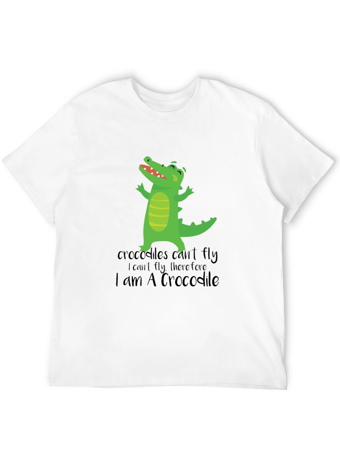 Funny Crocodile Graphic T-Shirt - I am A Crocodile