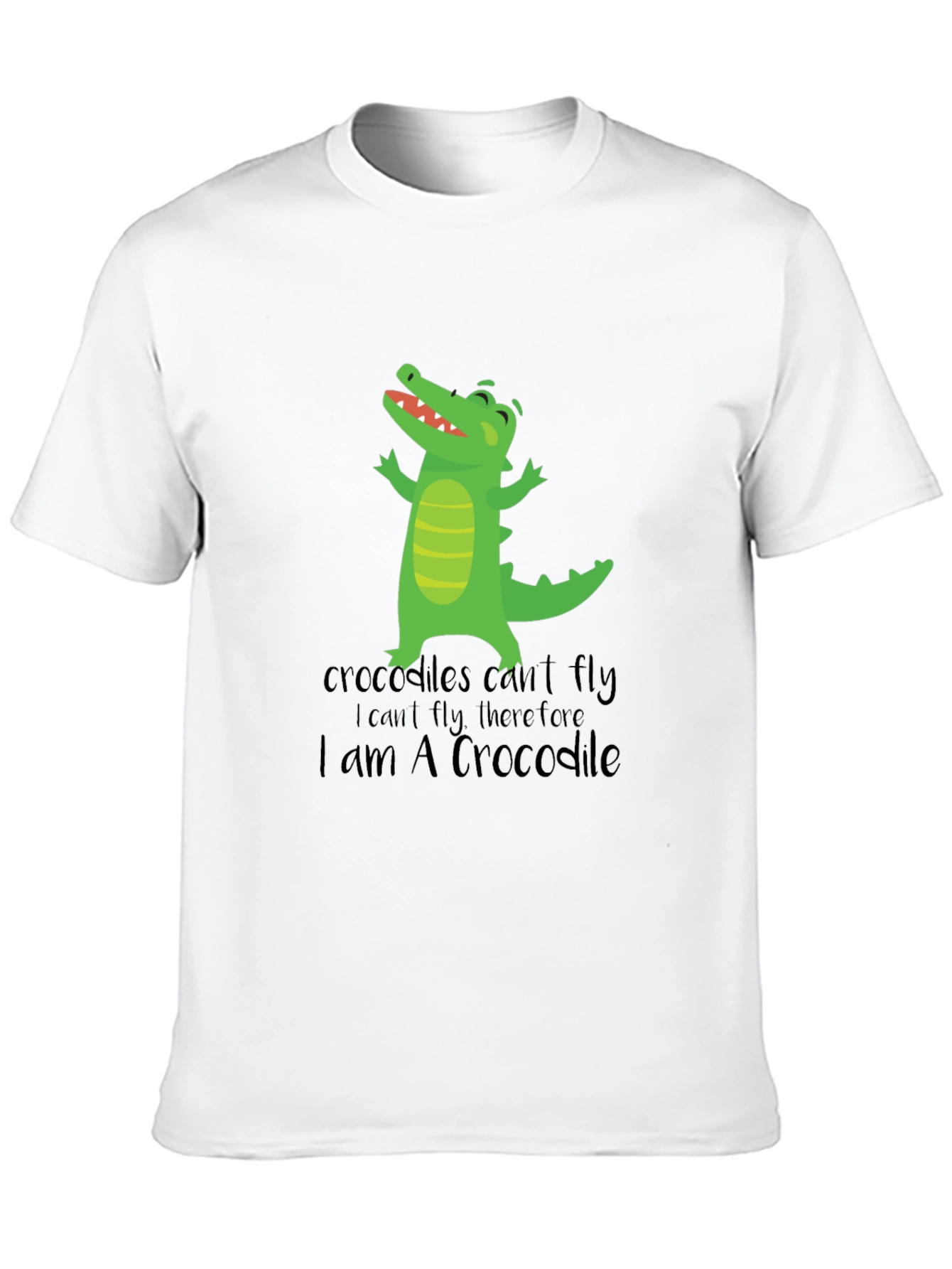 Funny Crocodile Graphic T-Shirt - I am A Crocodile