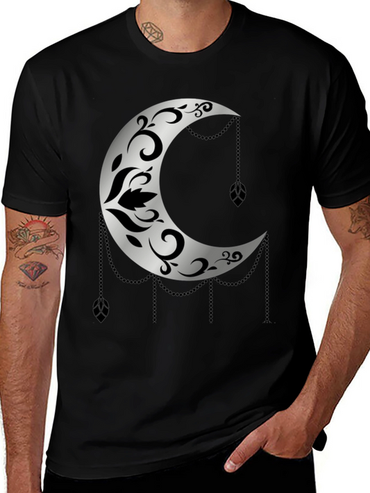 Crescent Moon Graphic Tee - Unique Design