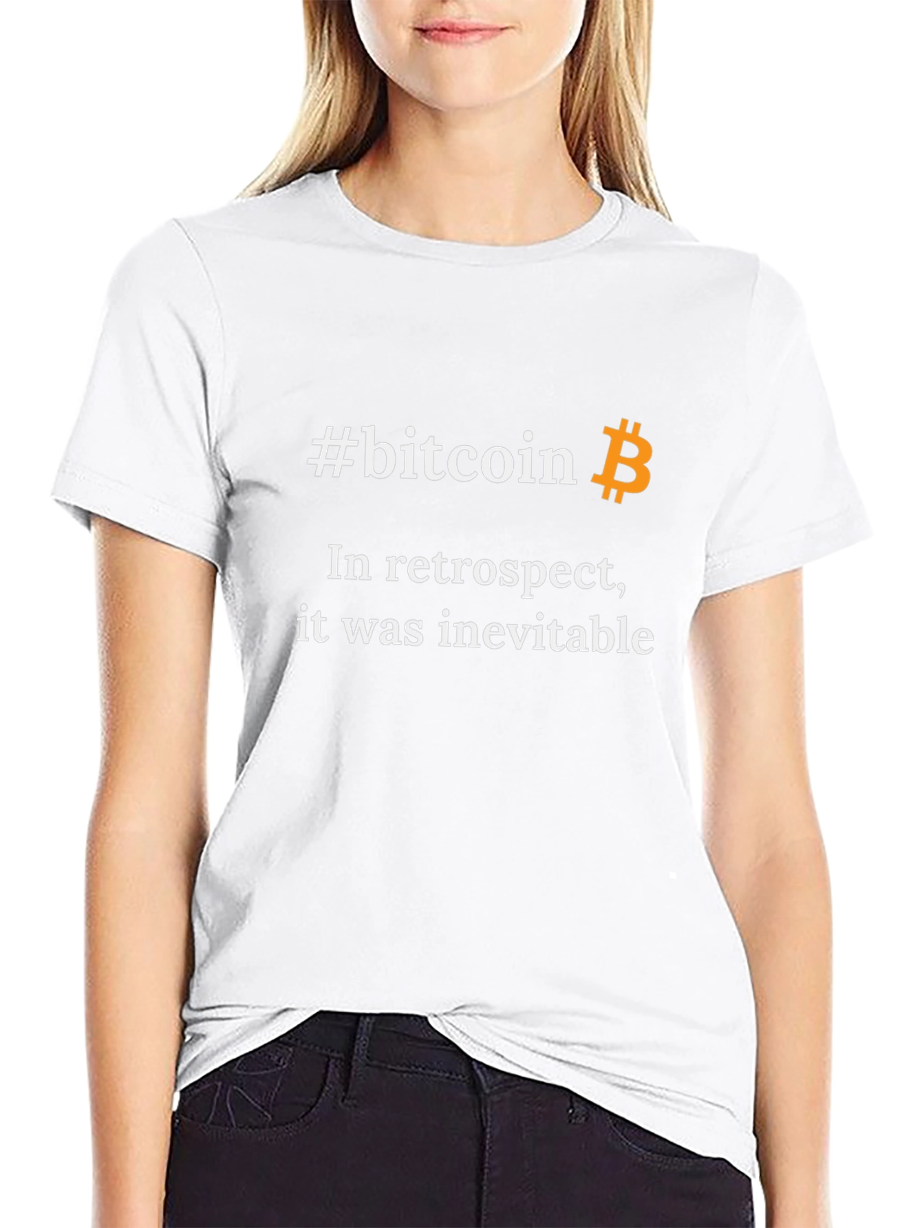 #bitcoin In Retrospect Black Graphic Tee