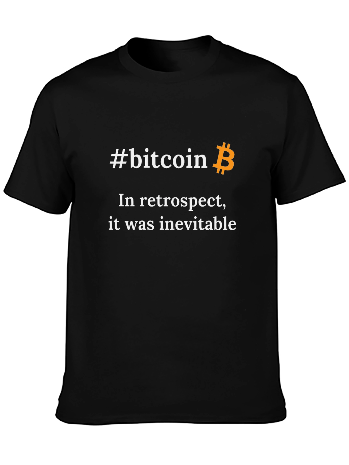 #bitcoin In Retrospect Black Graphic Tee