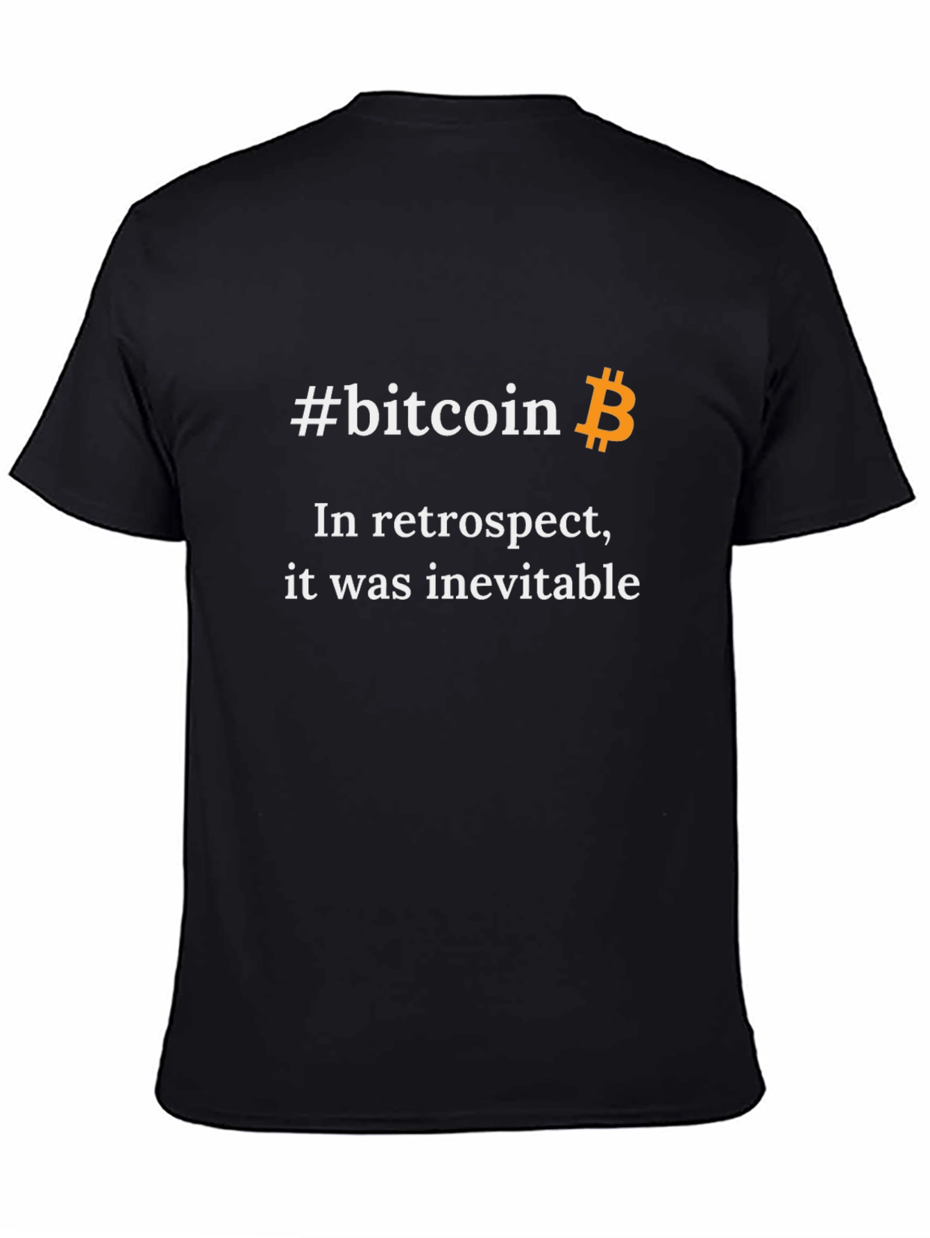 #bitcoin In Retrospect Black Graphic Tee