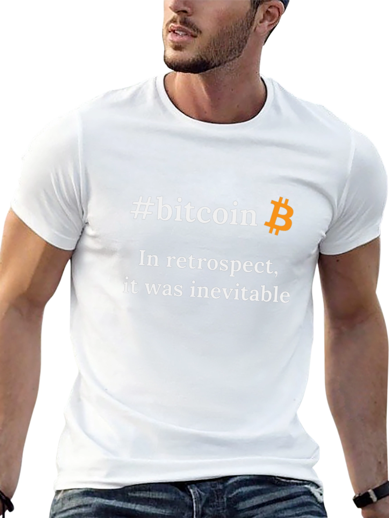 #bitcoin In Retrospect Black Graphic Tee