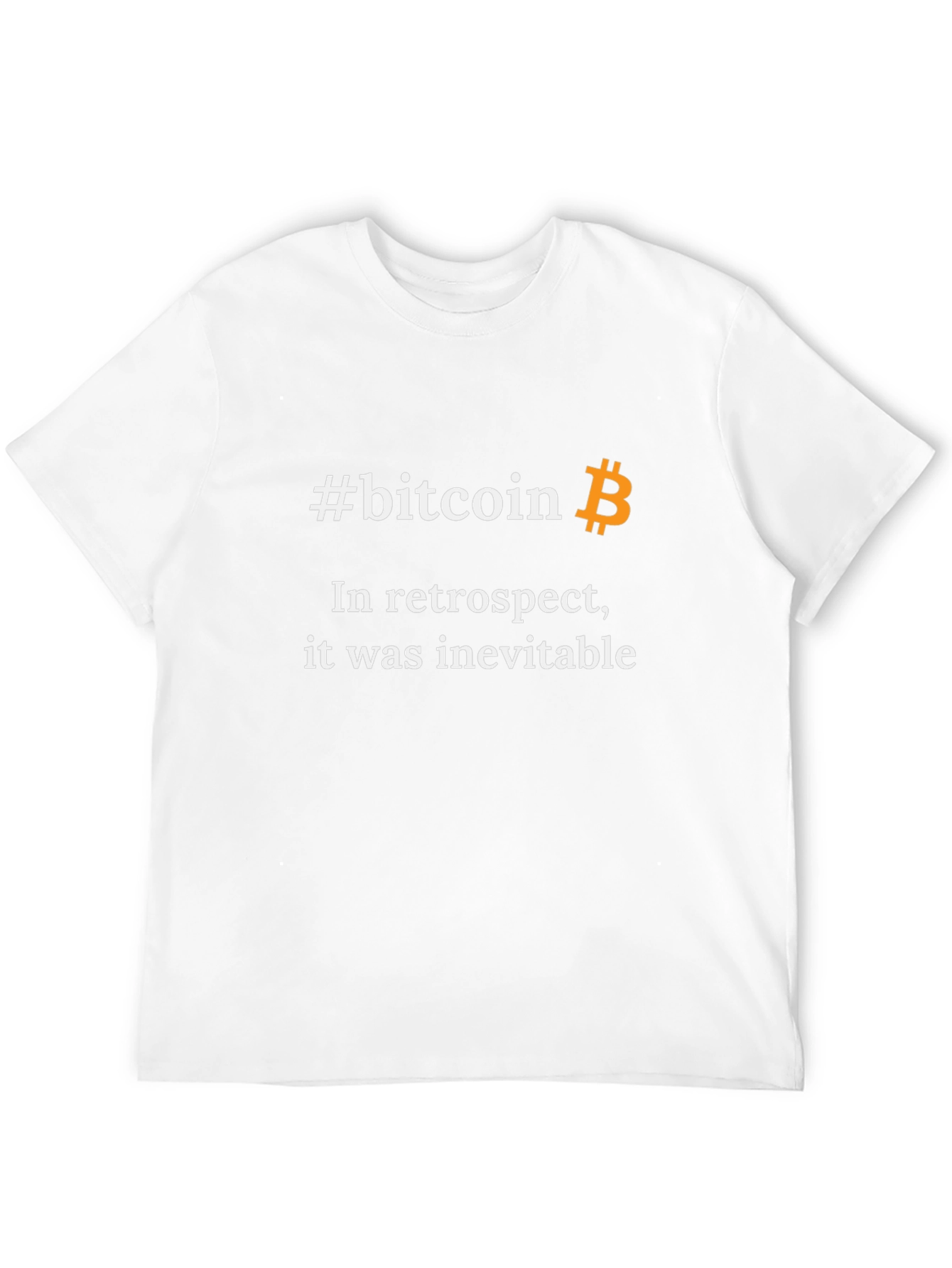 #bitcoin In Retrospect Black Graphic Tee