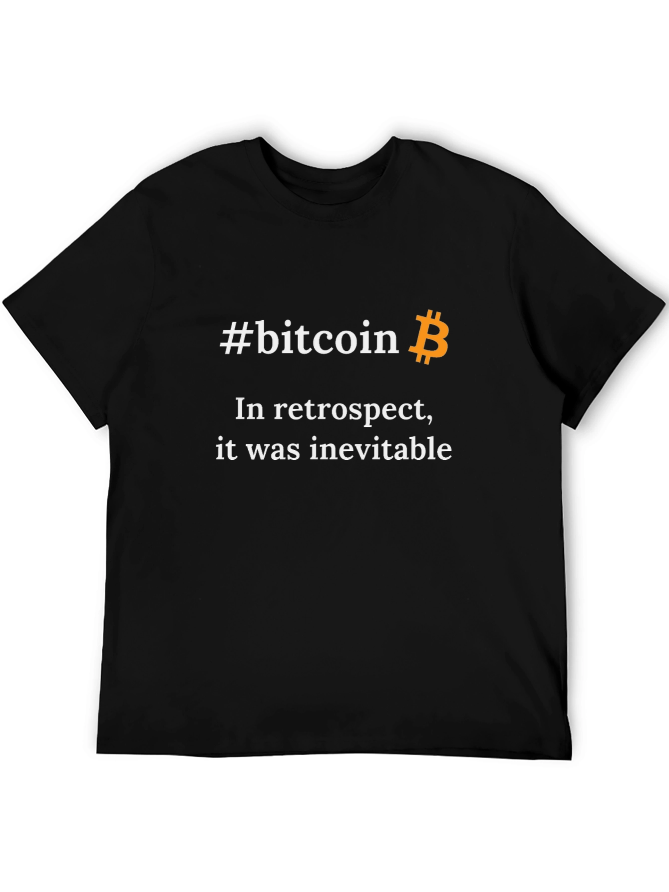 #bitcoin In Retrospect Black Graphic Tee
