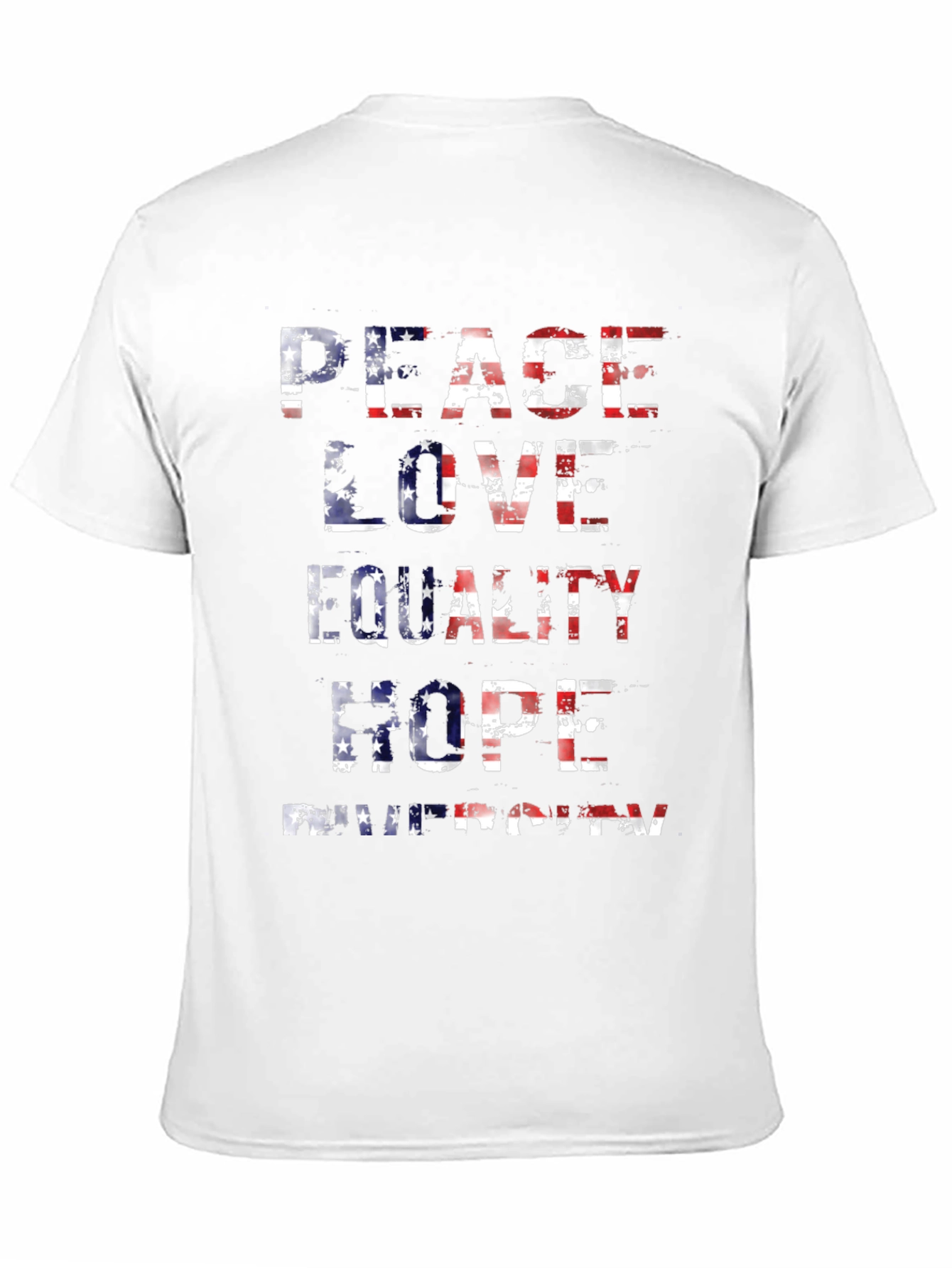 Peace Love Equality American Flag T-Shirt