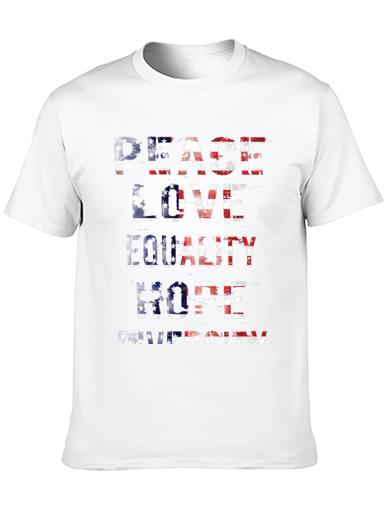Peace Love Equality American Flag T-Shirt