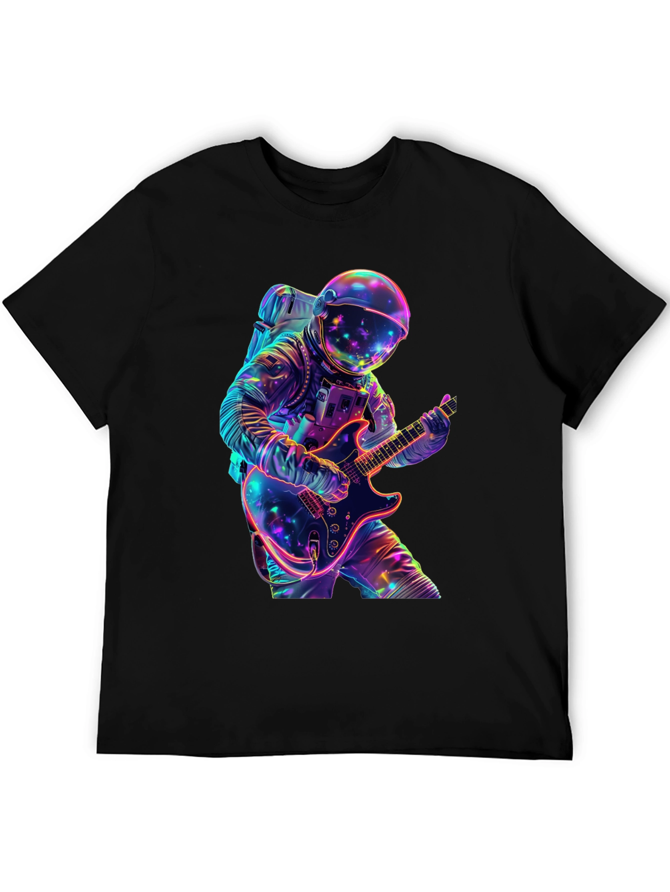 Astronaut Guitar Player Graphic Tee