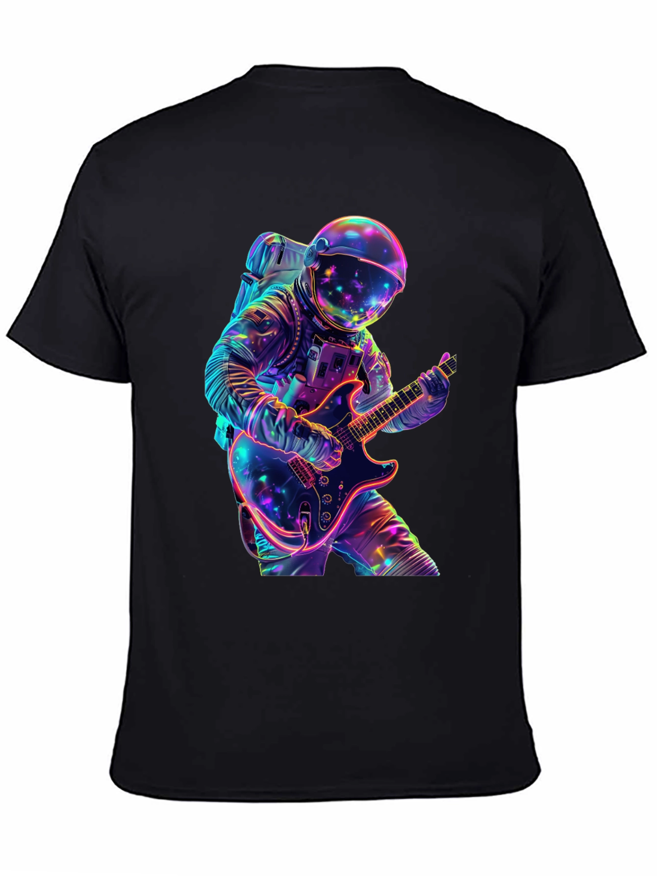 Astronaut Guitar Player Graphic Tee