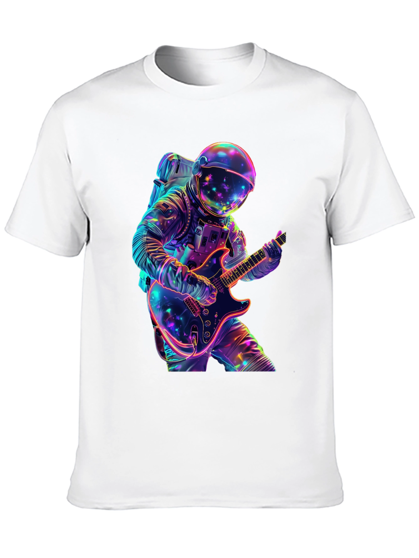 Astronaut Guitar Player Graphic Tee