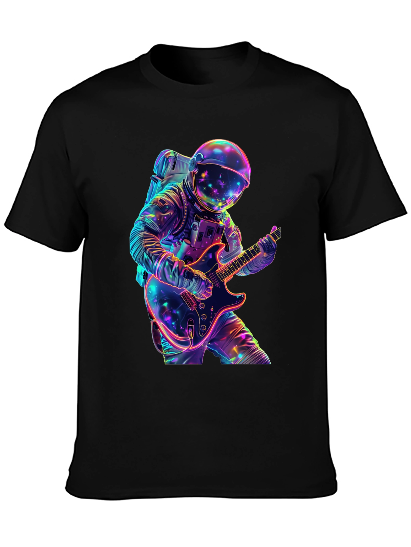 Astronaut Guitar Player Graphic Tee