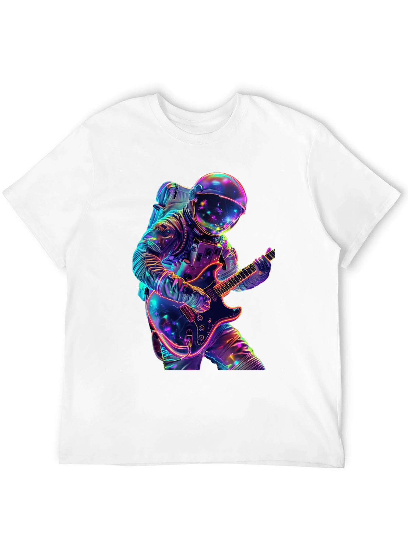 Astronaut Guitar Player Graphic Tee