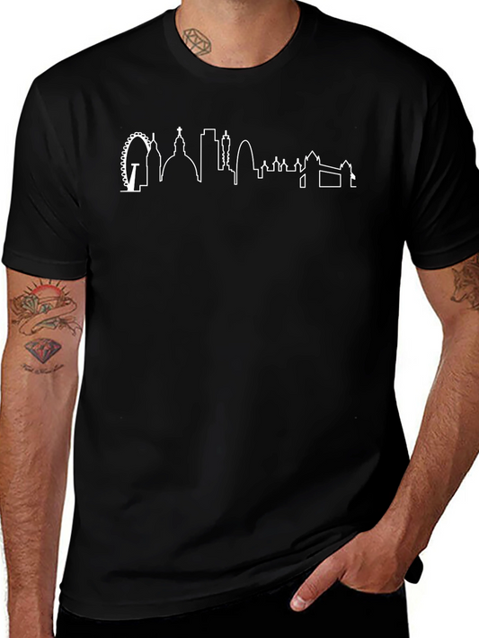 London Skyline Graphic Tee - Classic Black