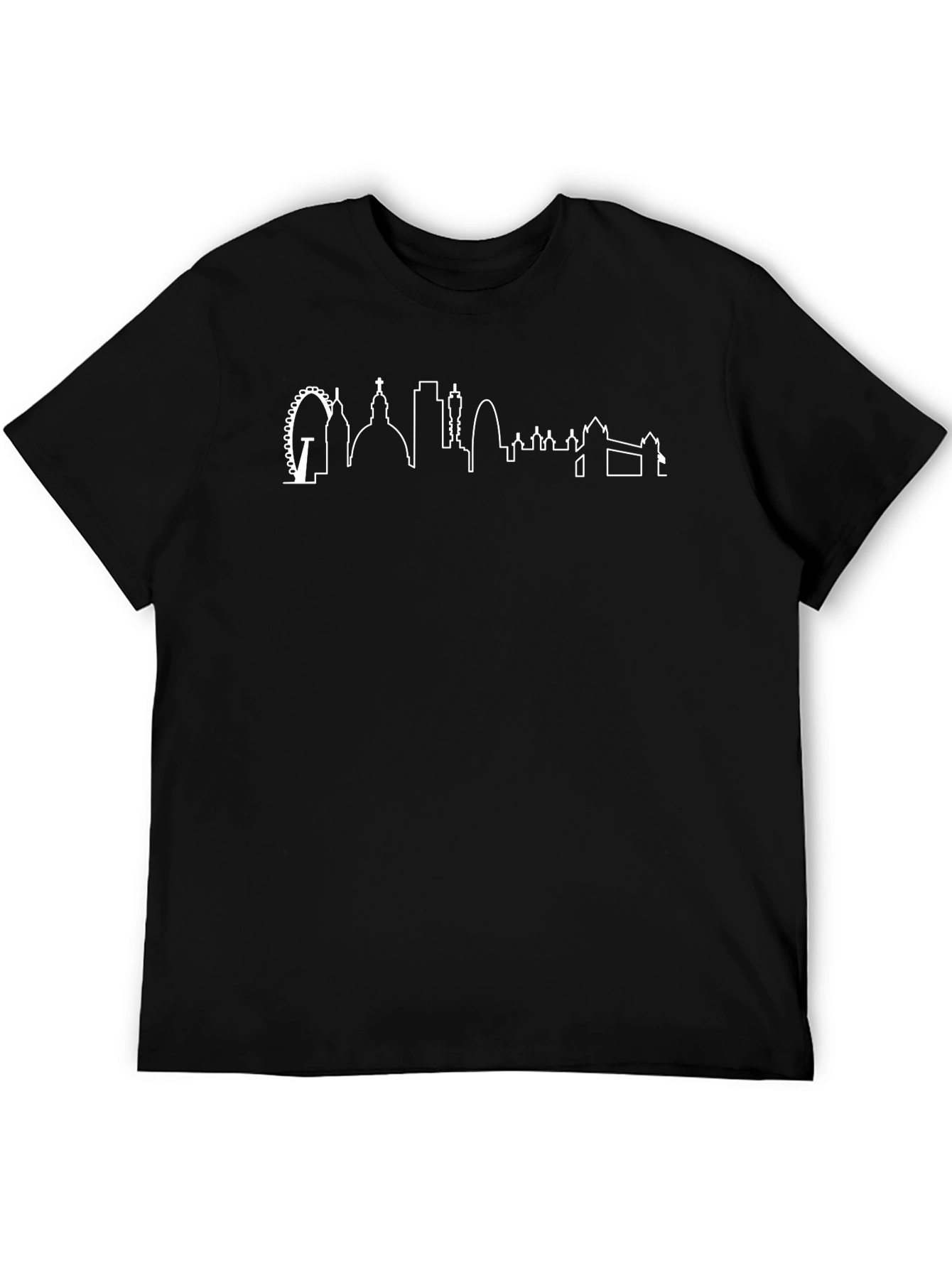 London Skyline Graphic Tee - Classic Black