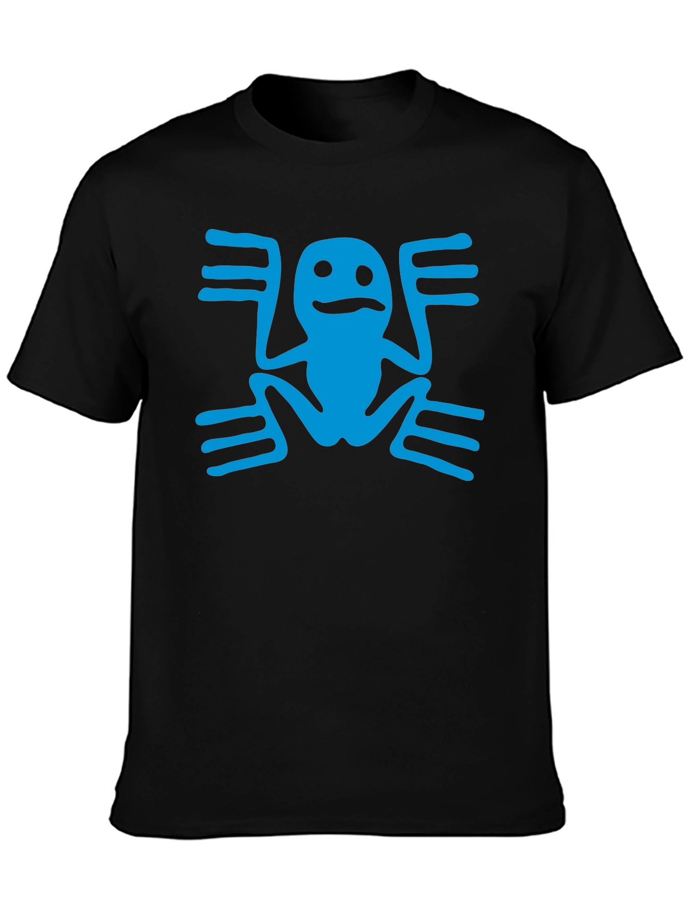 Aztec Frog Graphic T-Shirt - Black