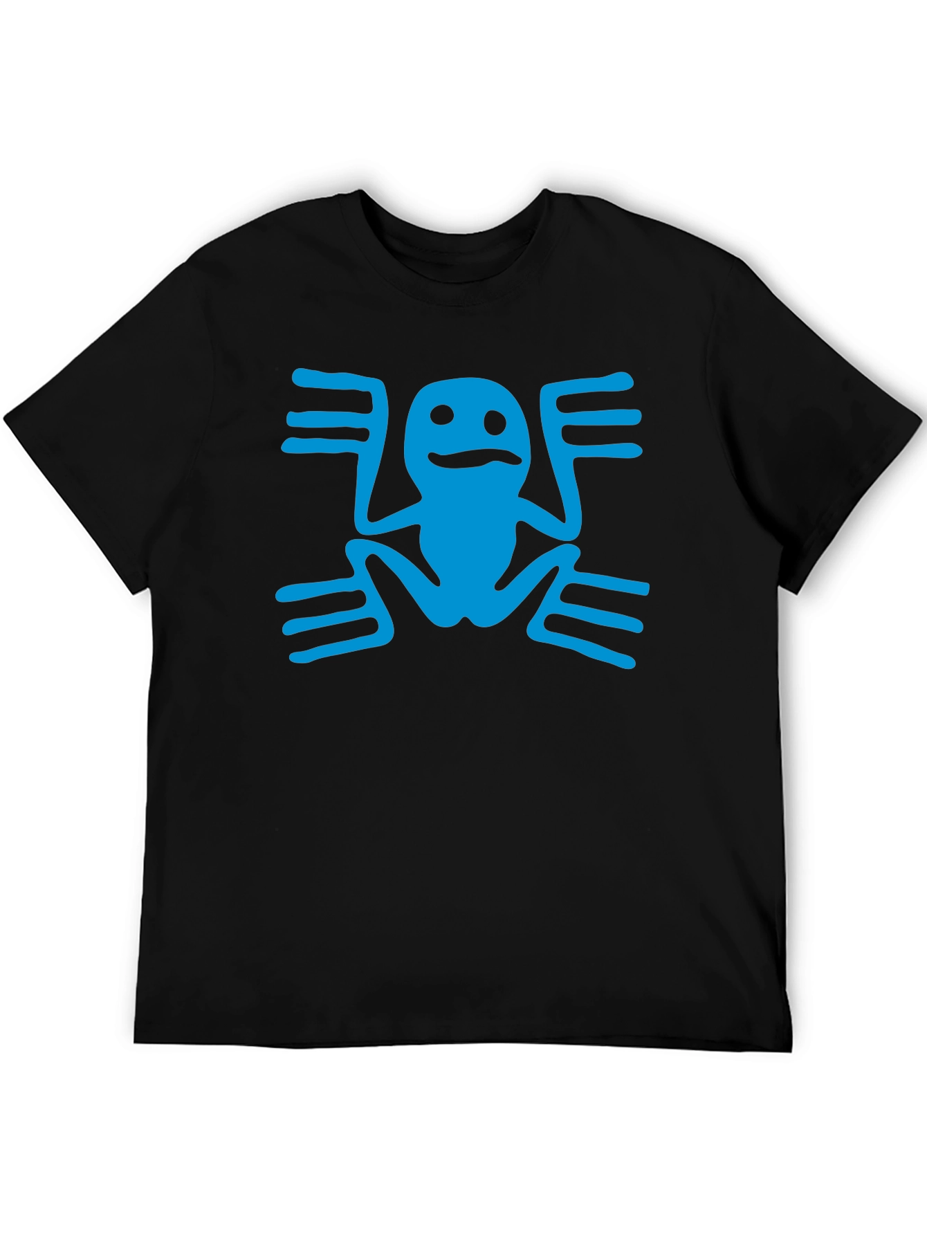 Aztec Frog Graphic T-Shirt - Black