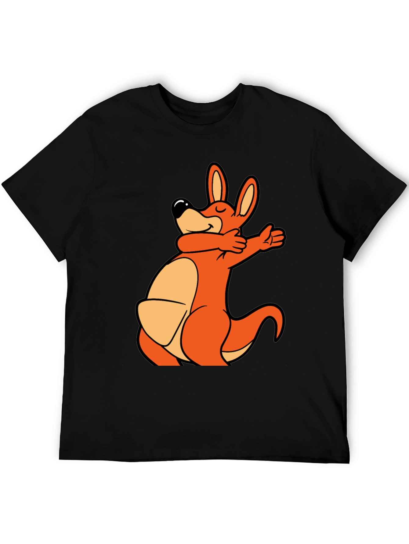 Dabbing Kangaroo Black T-Shirt