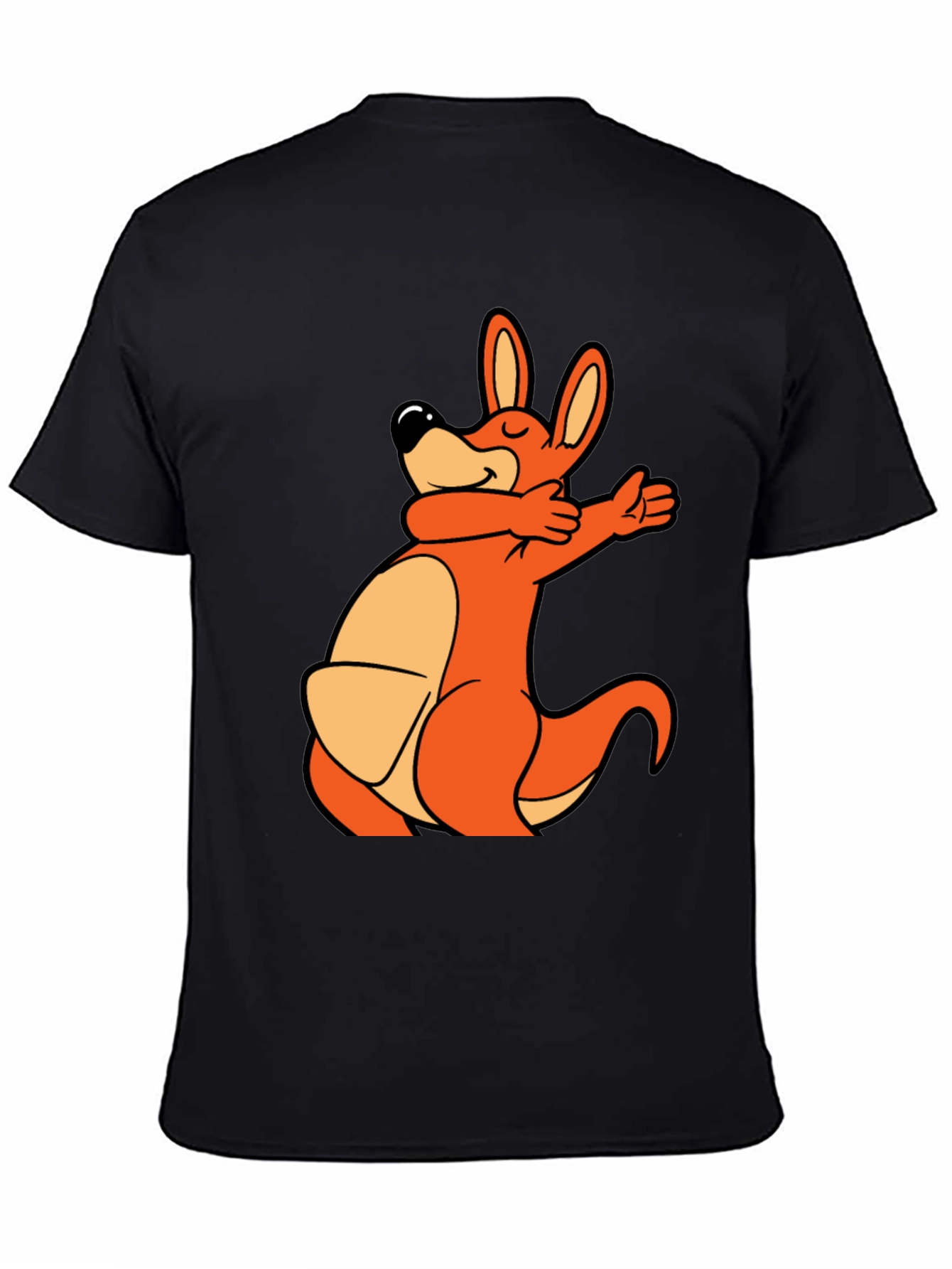 Dabbing Kangaroo Black T-Shirt