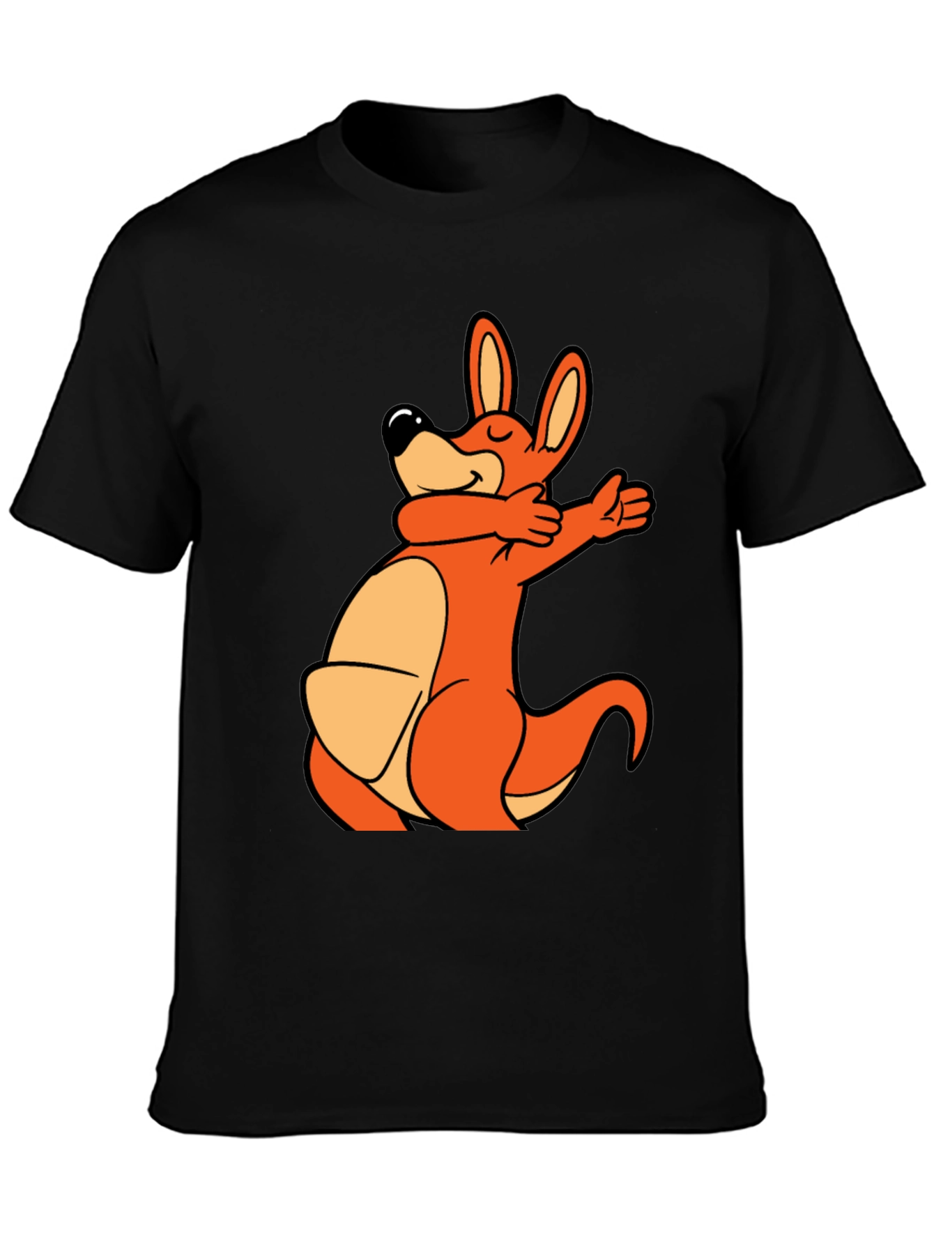 Dabbing Kangaroo Black T-Shirt