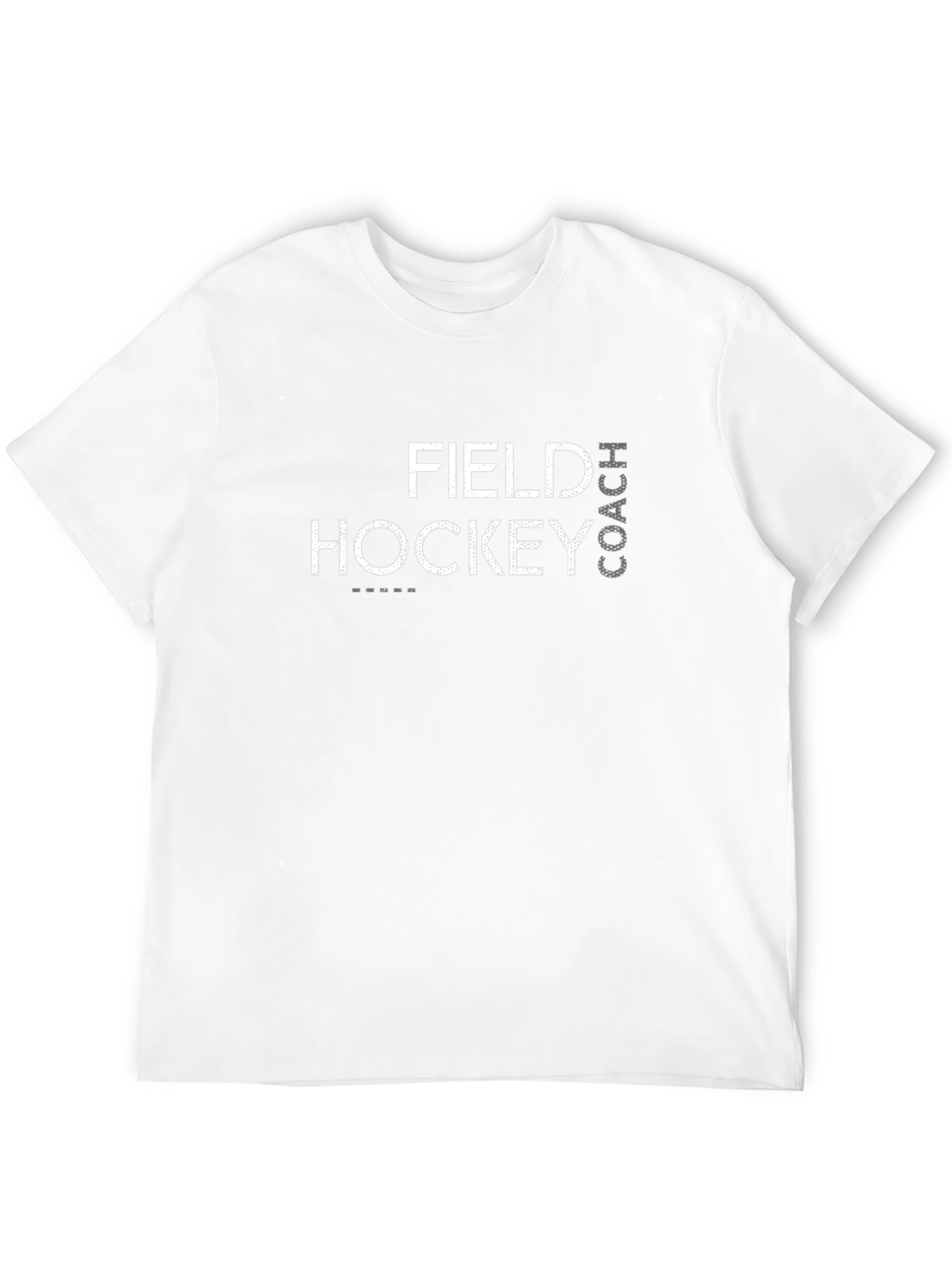 Field Hockey Coach Black Graphic T-Shirt
