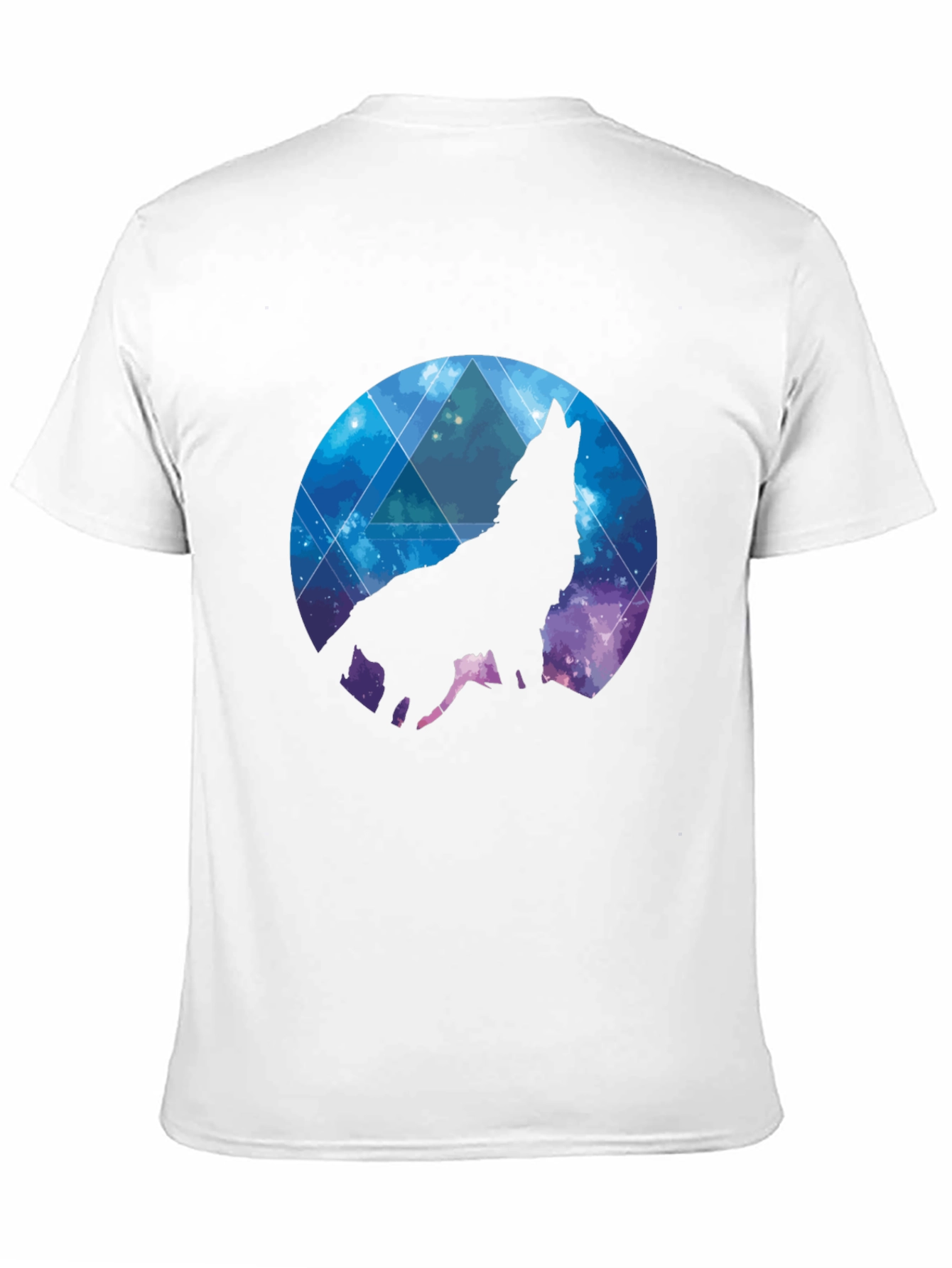Wolf Galaxy T-Shirt - Black Cotton Tee