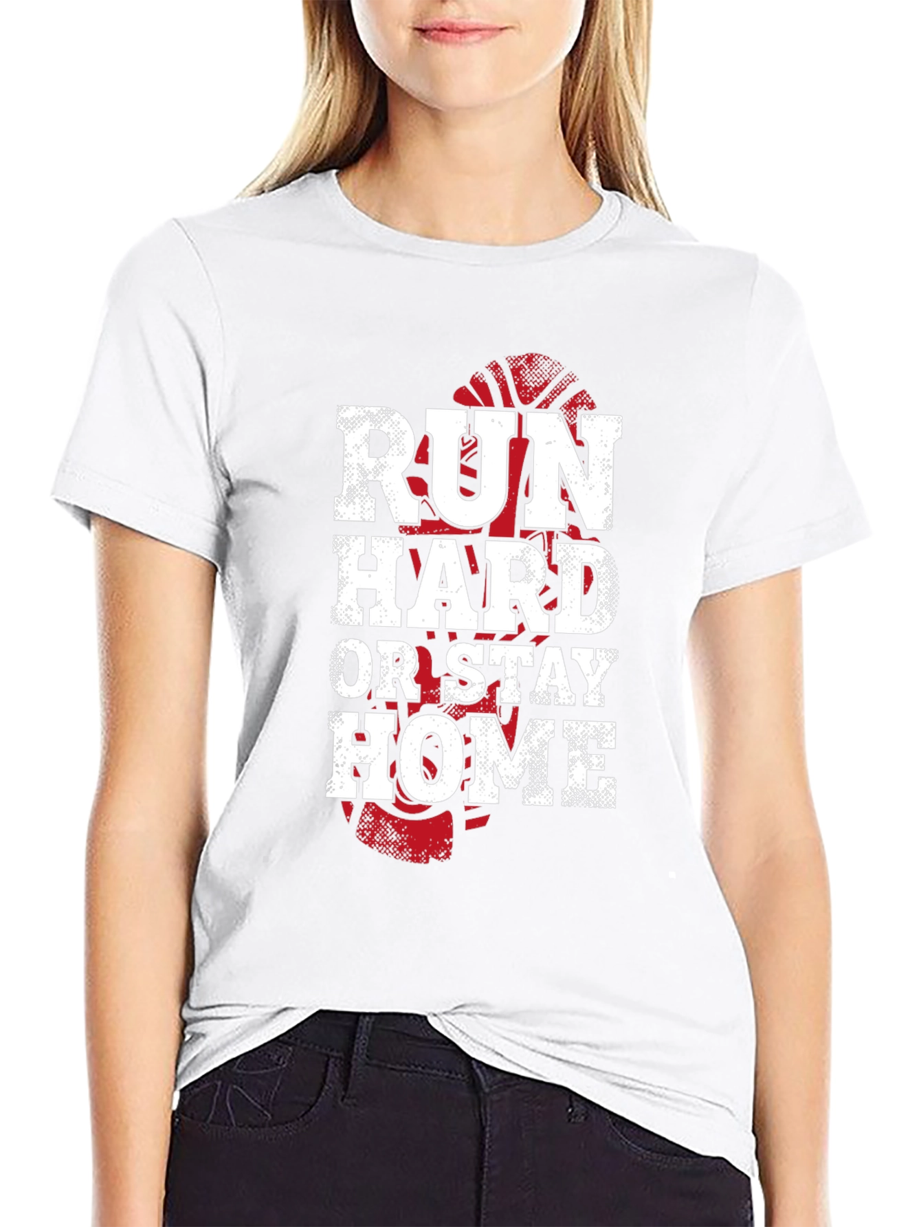 Run Hard Or Stay Home Graphic Tee