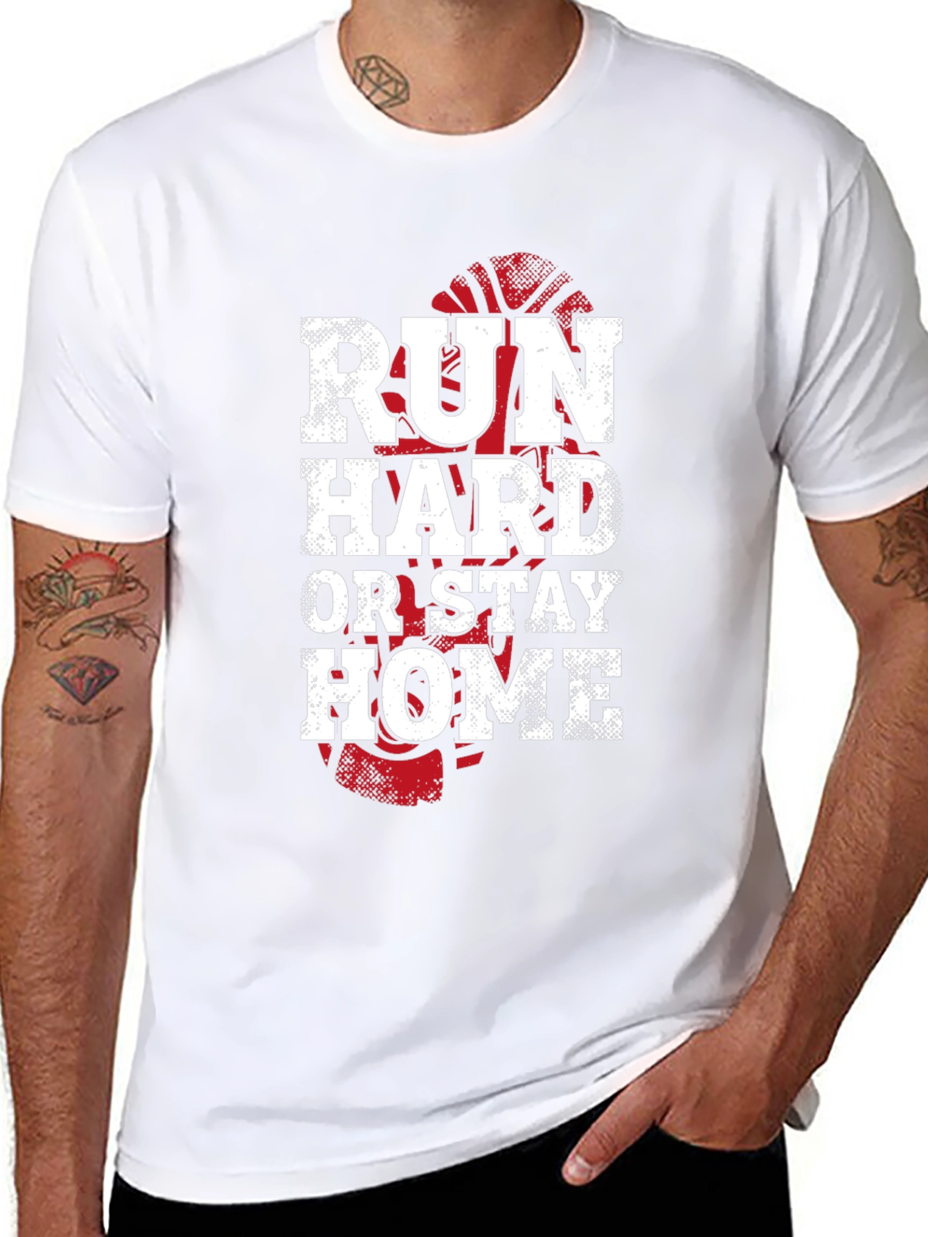Run Hard Or Stay Home Graphic Tee