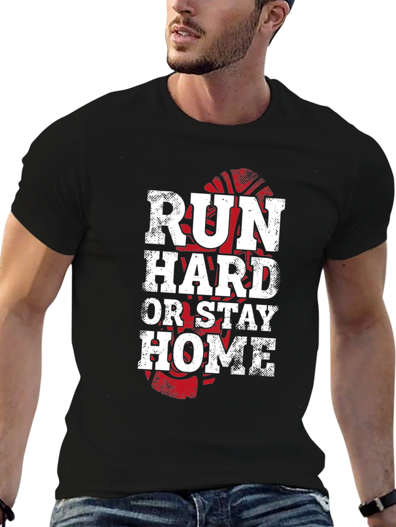 Run Hard Or Stay Home Graphic Tee