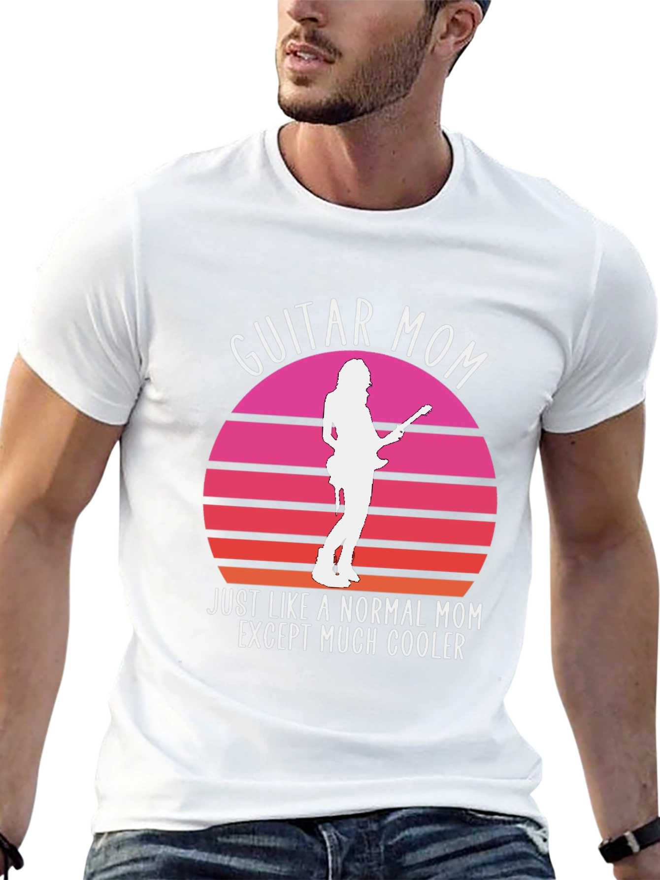 Guitar Mom T-Shirt - Cool Mom Graphic Tee