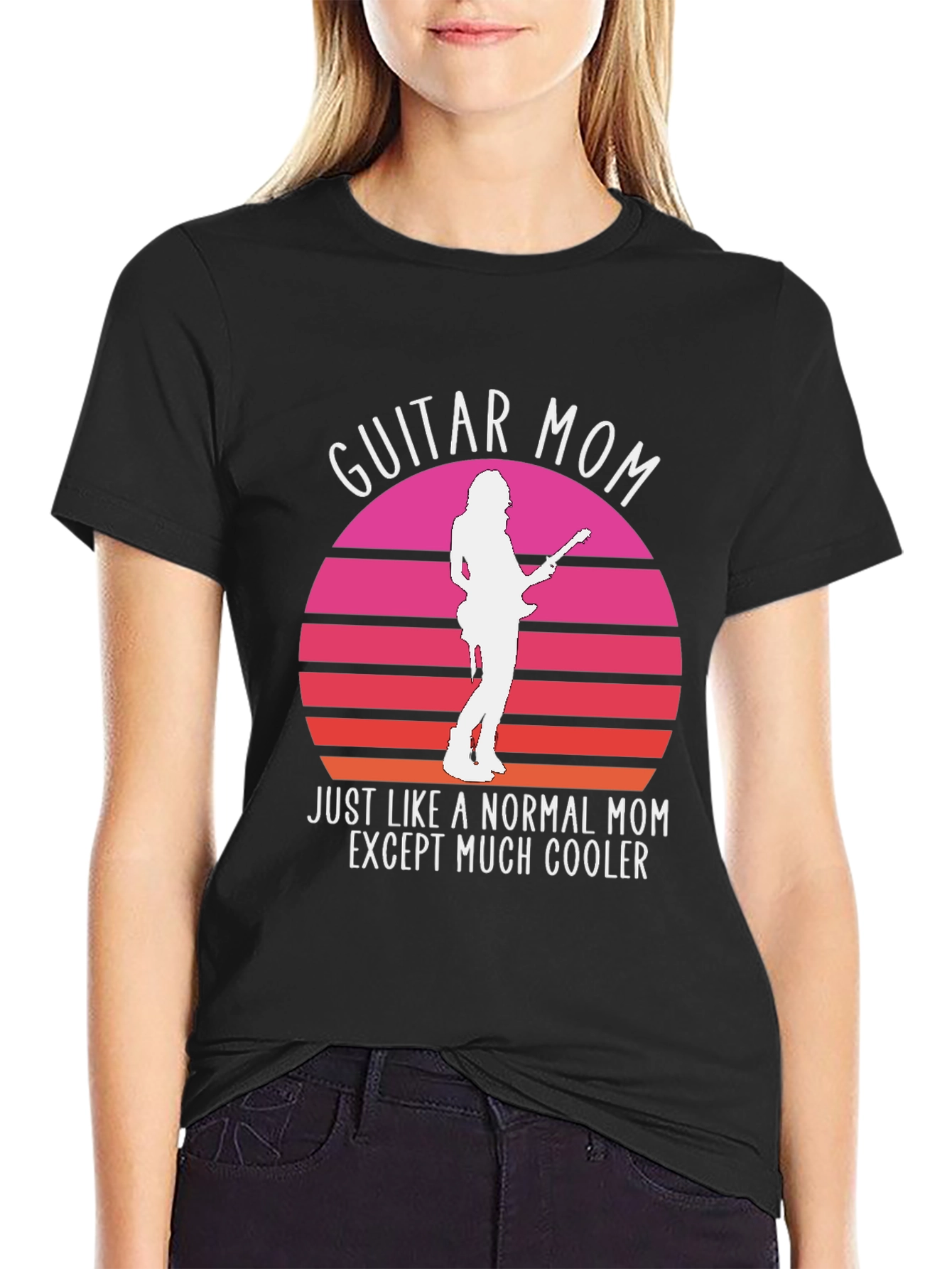 Guitar Mom T-Shirt - Cool Mom Graphic Tee