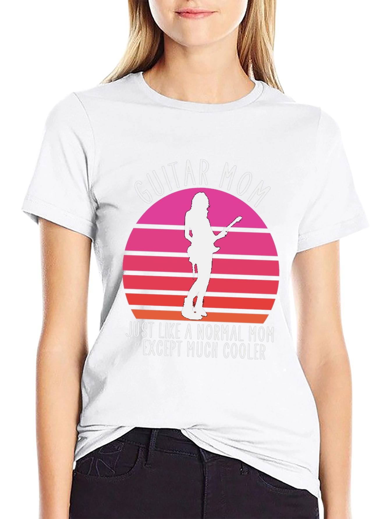 Guitar Mom T-Shirt - Cool Mom Graphic Tee