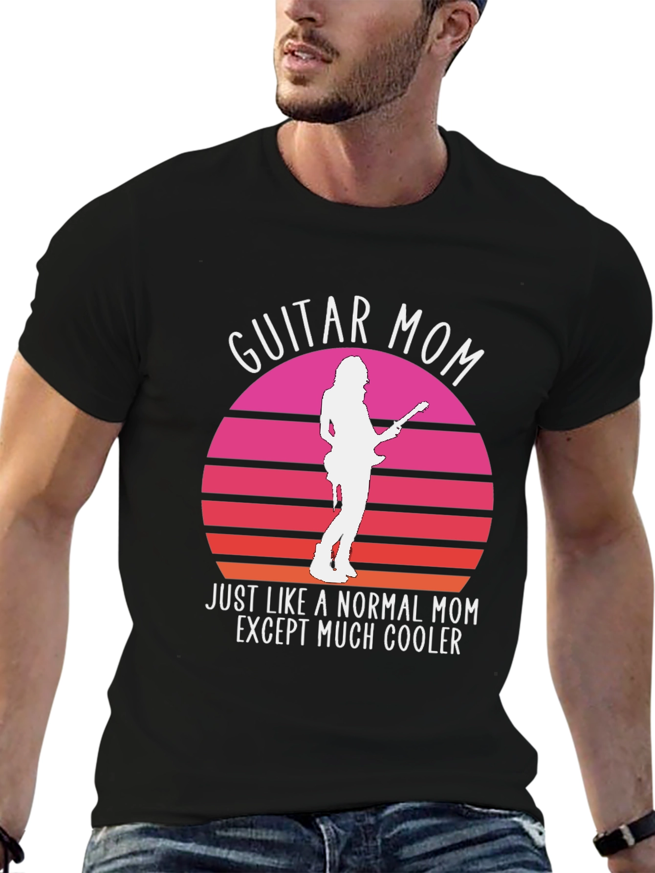 Guitar Mom T-Shirt - Cool Mom Graphic Tee