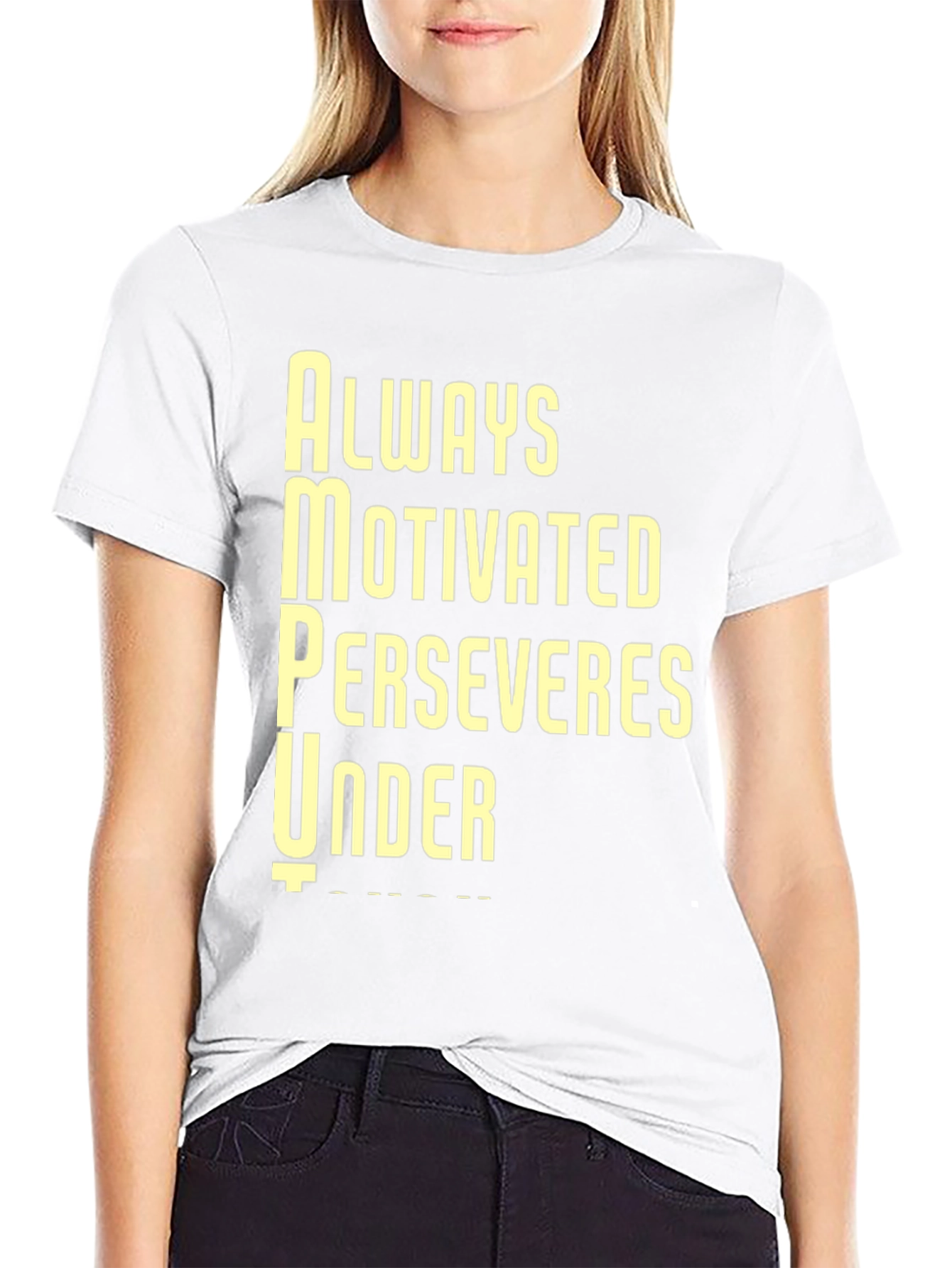 Motivational AMPU Black T-Shirt