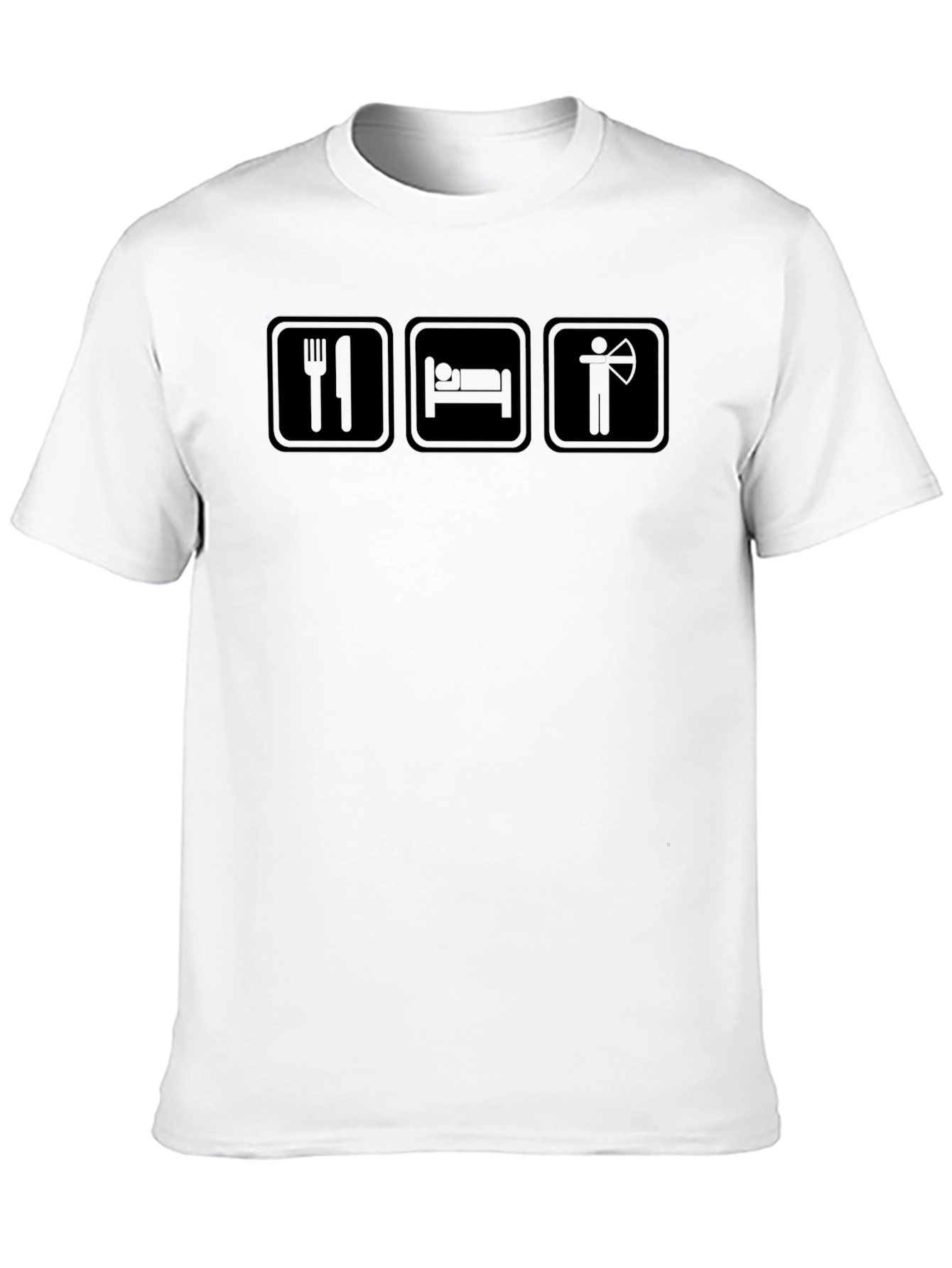Eat Sleep Archery - Black Graphic T-Shirt