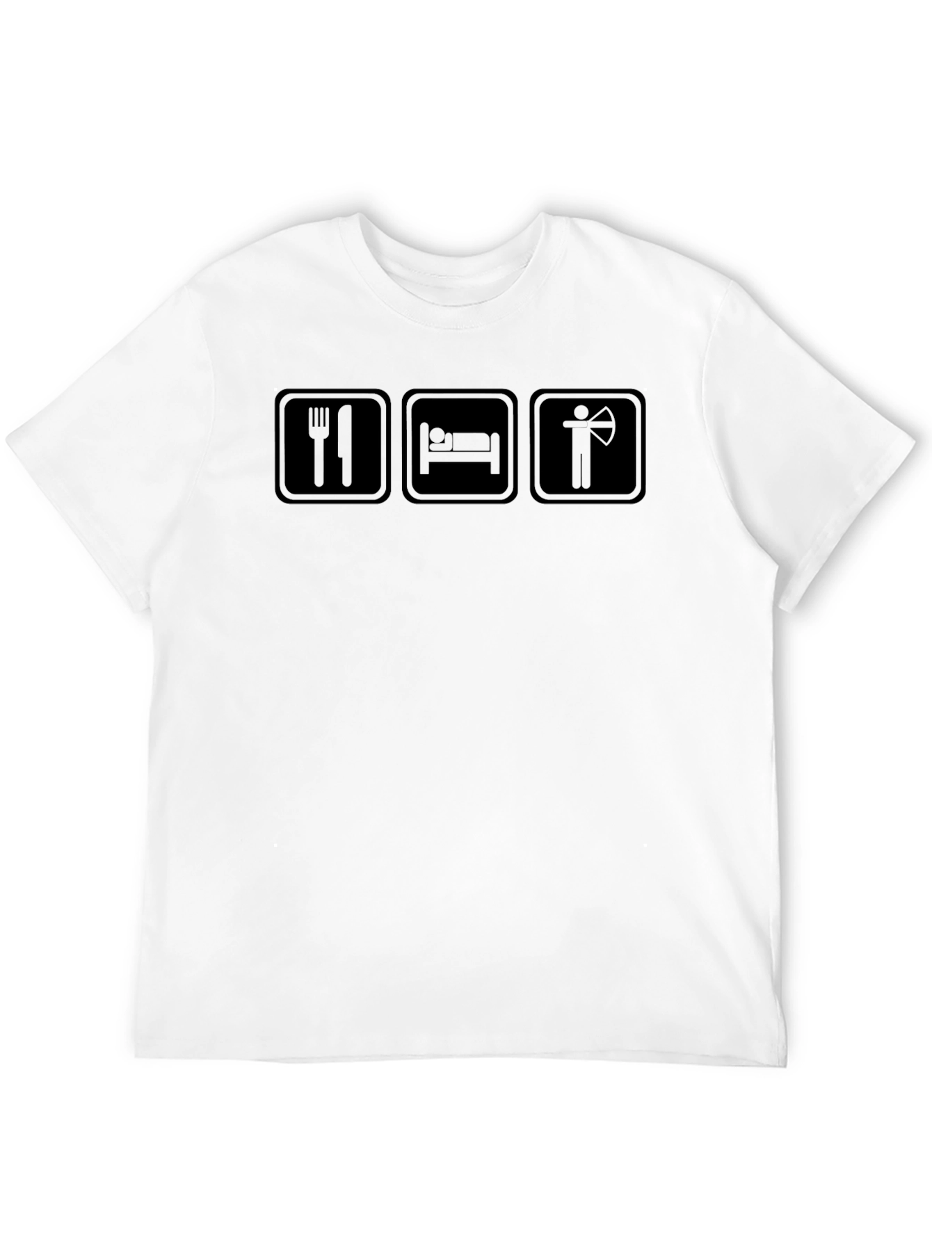 Eat Sleep Archery - Black Graphic T-Shirt