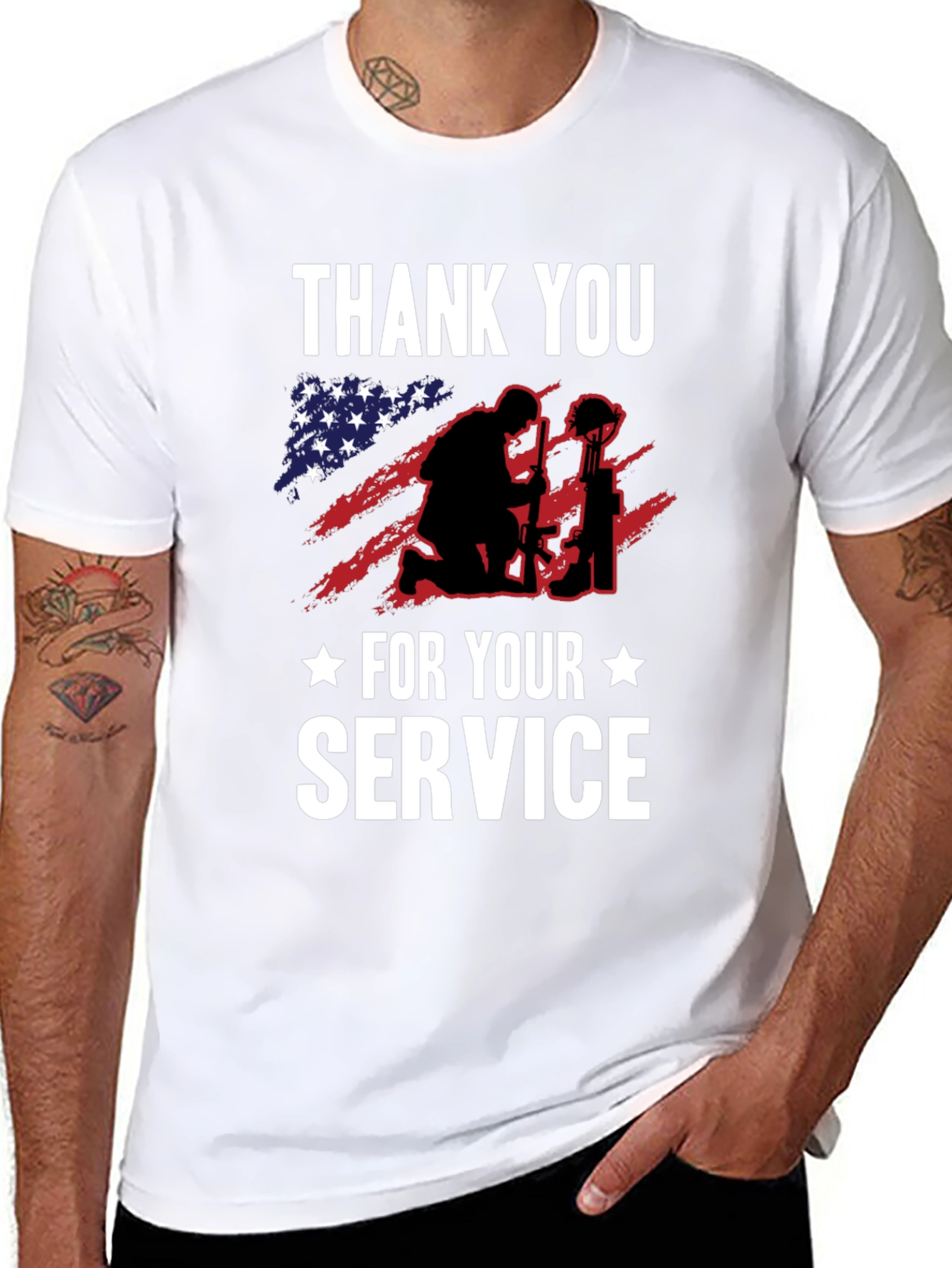 Thank You For Your Service Graphic Tee