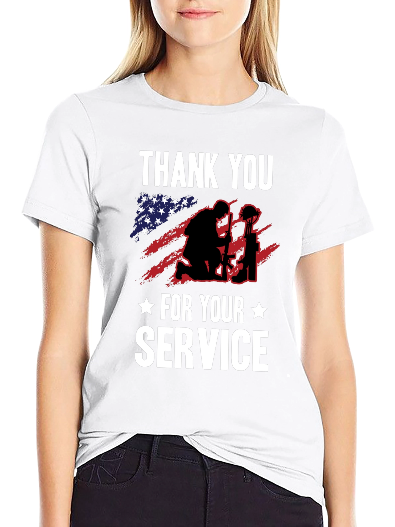 Thank You For Your Service Graphic Tee