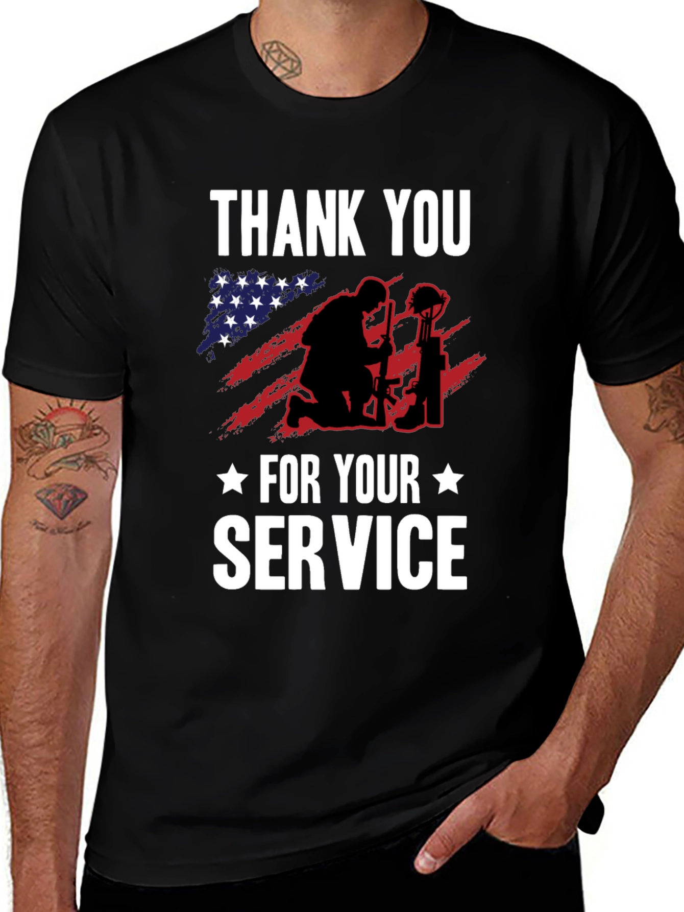Thank You For Your Service Graphic Tee