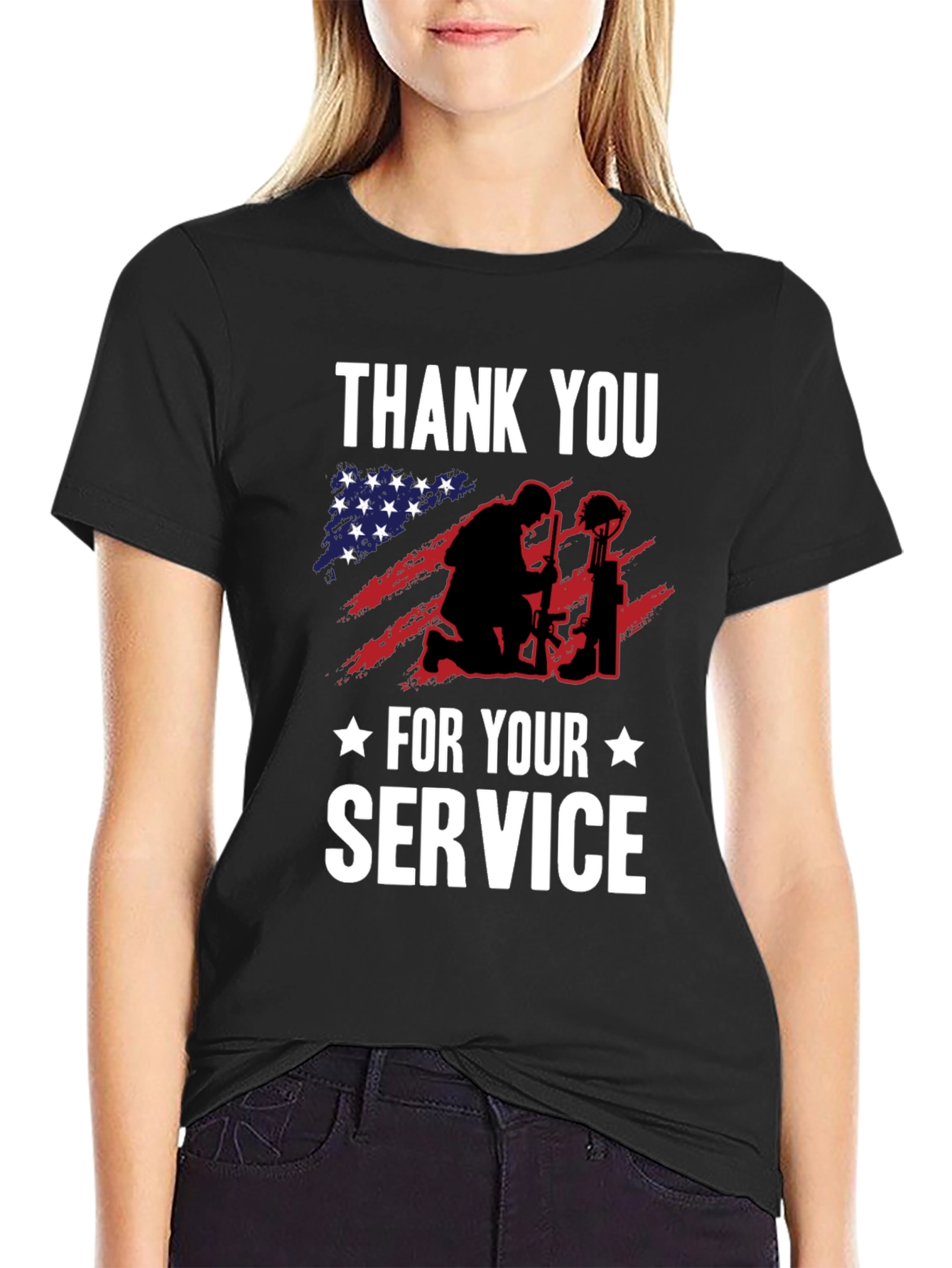 Thank You For Your Service Graphic Tee