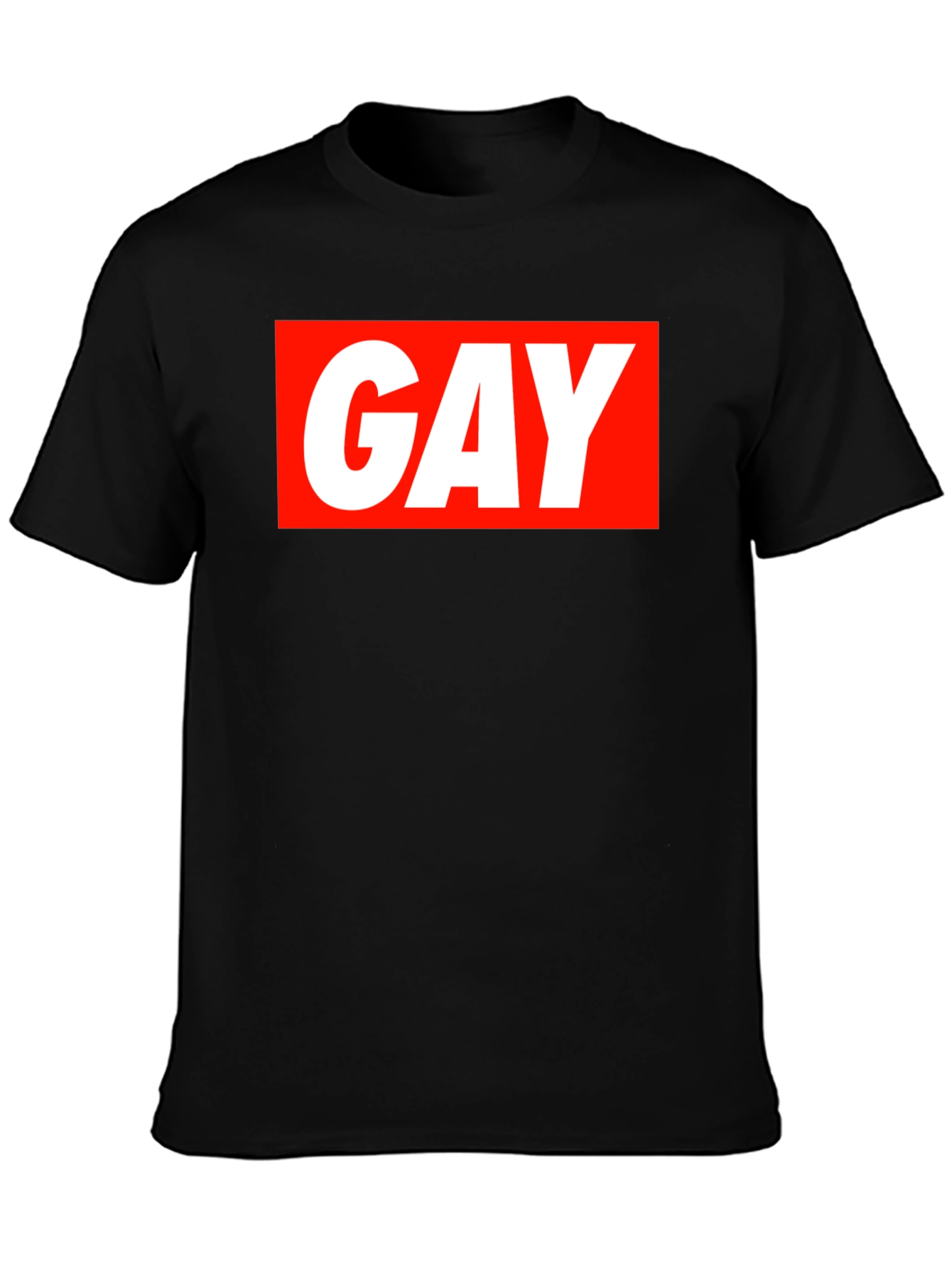Bold GAY Graphic Tee - Statement T-Shirt