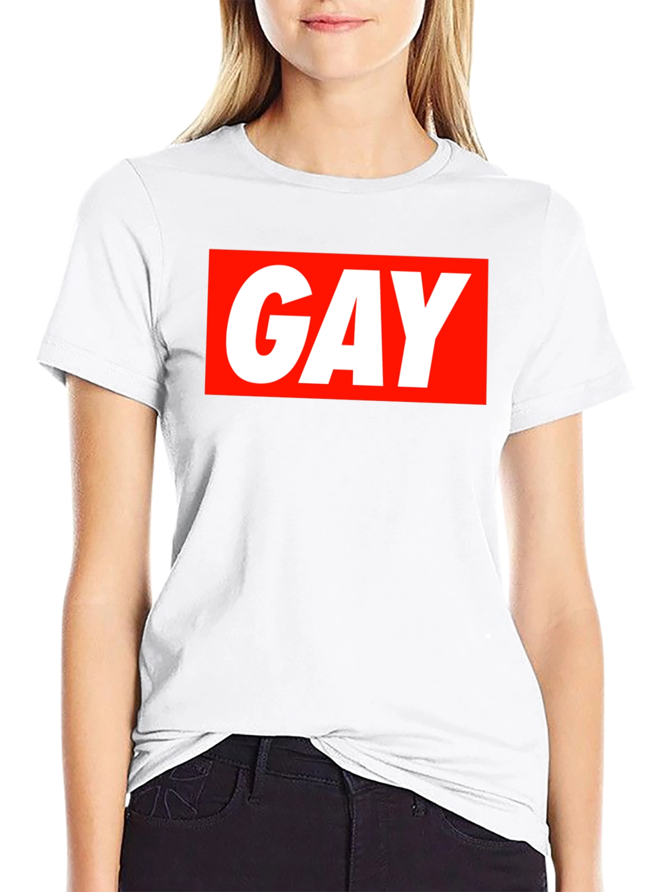 Bold GAY Graphic Tee - Statement T-Shirt