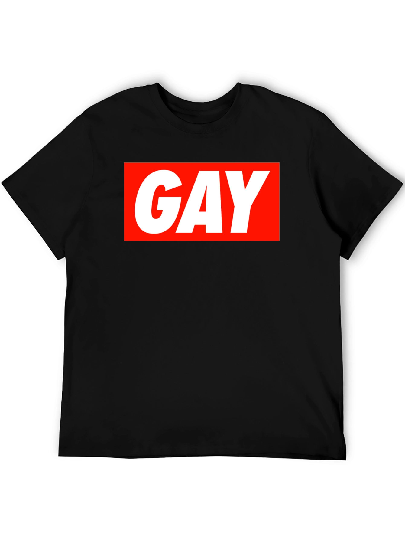 Bold GAY Graphic Tee - Statement T-Shirt
