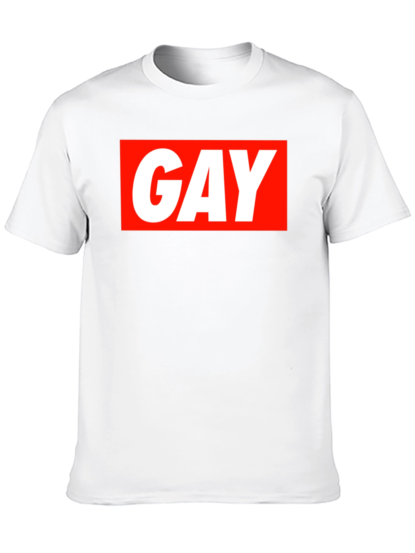Bold GAY Graphic Tee - Statement T-Shirt
