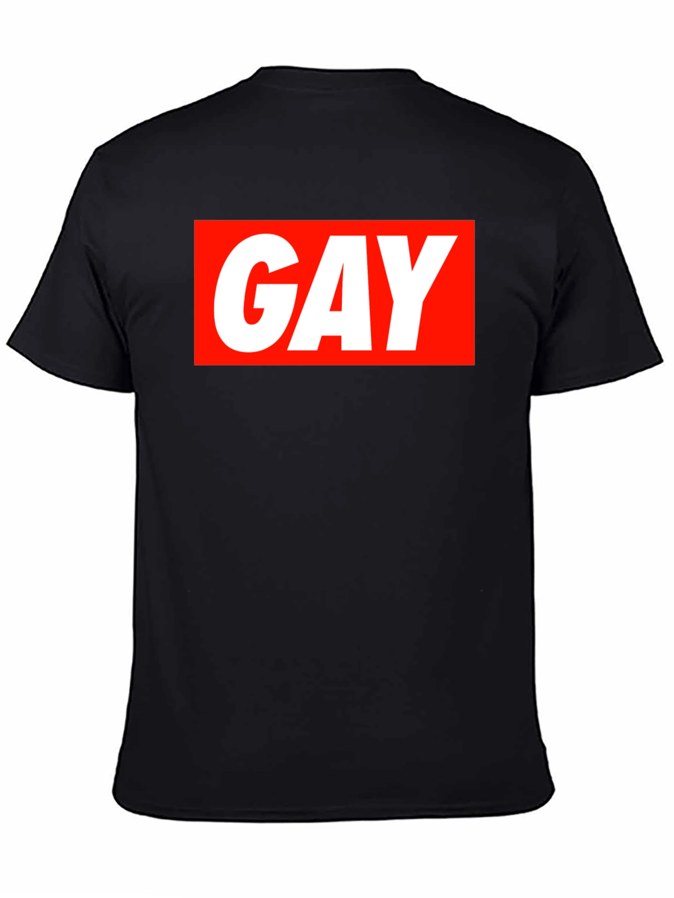 Bold GAY Graphic Tee - Statement T-Shirt