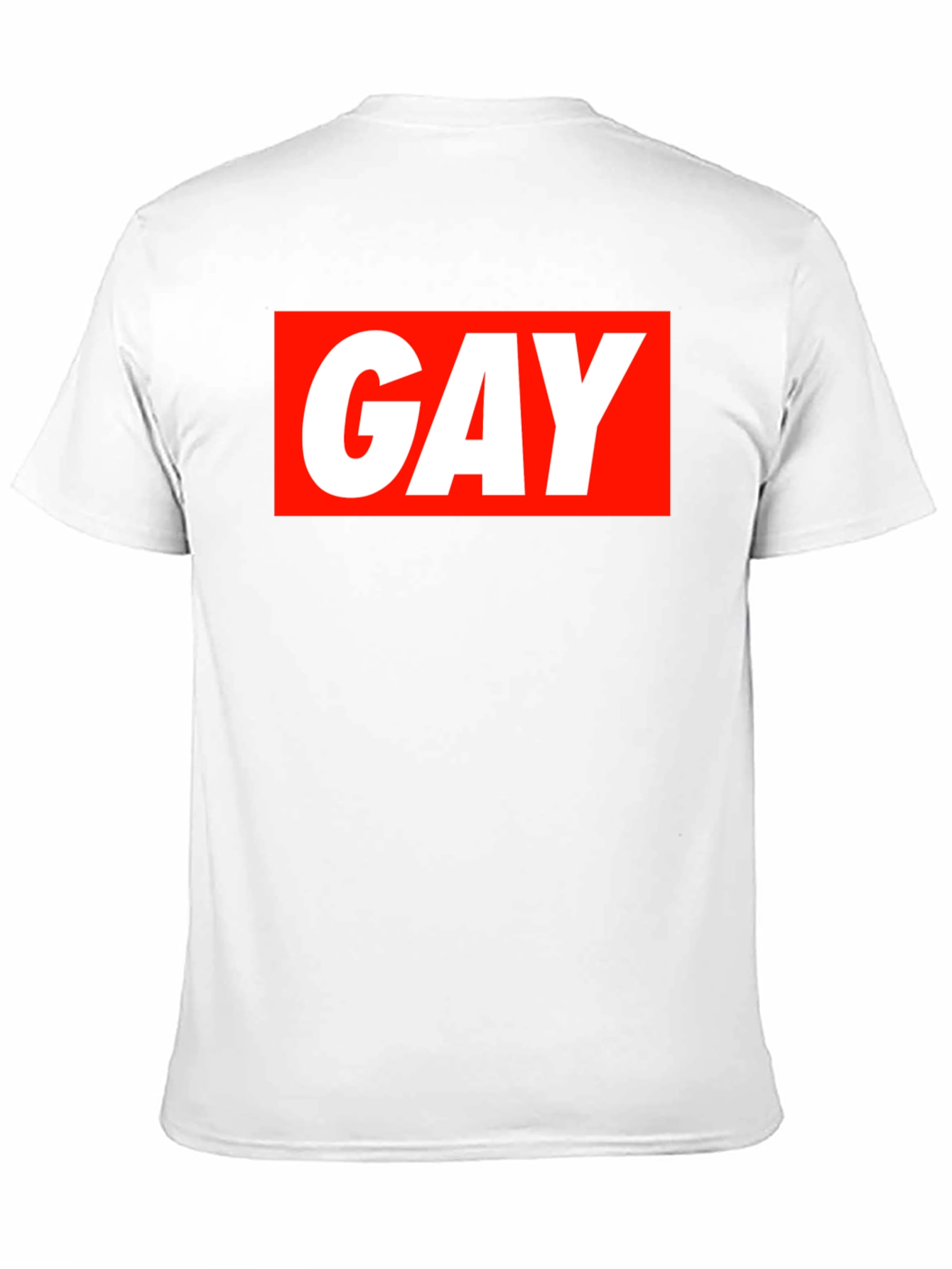 Bold GAY Graphic Tee - Statement T-Shirt